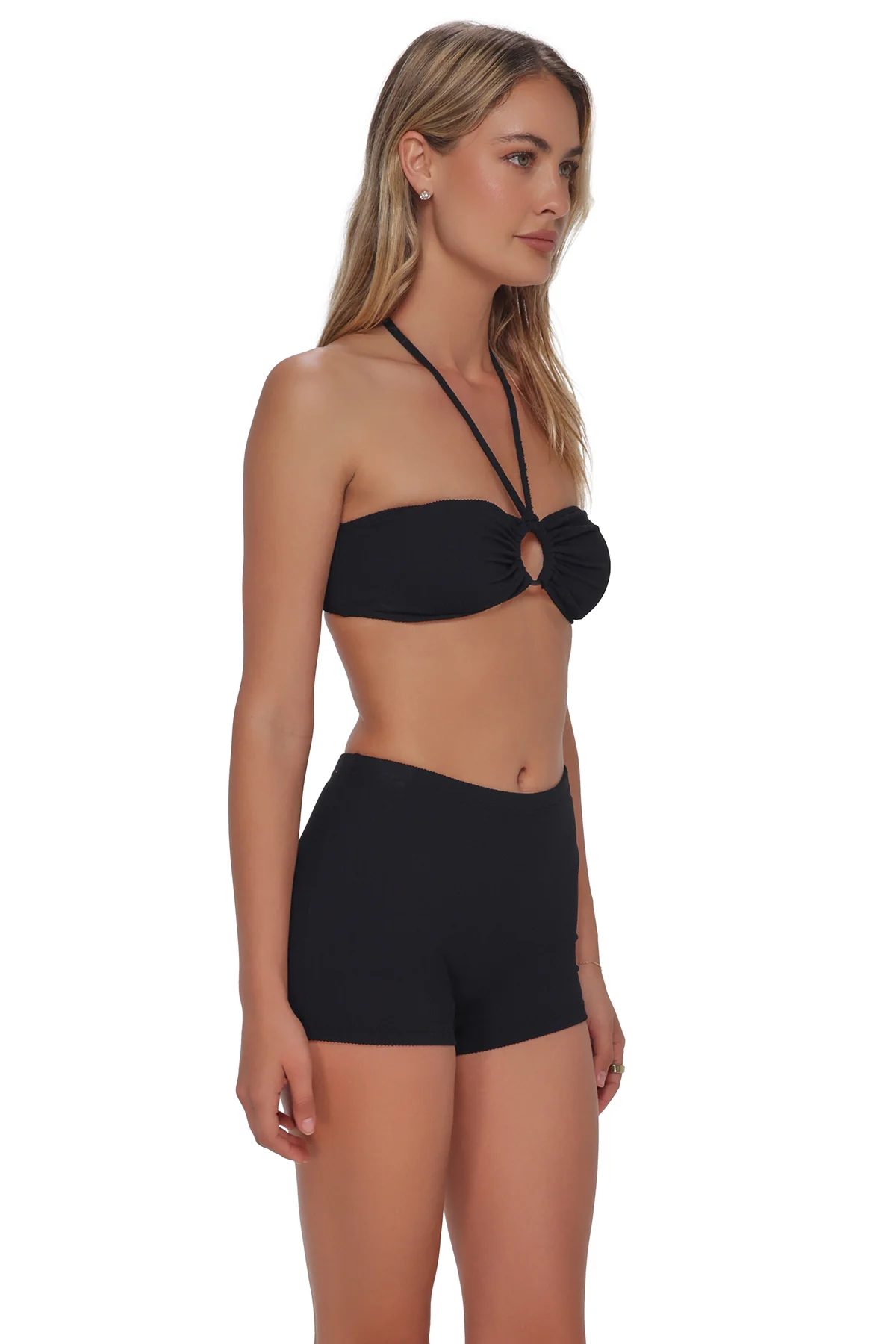 Pacifica Black Rib Nina Bandeau Top - Image 3