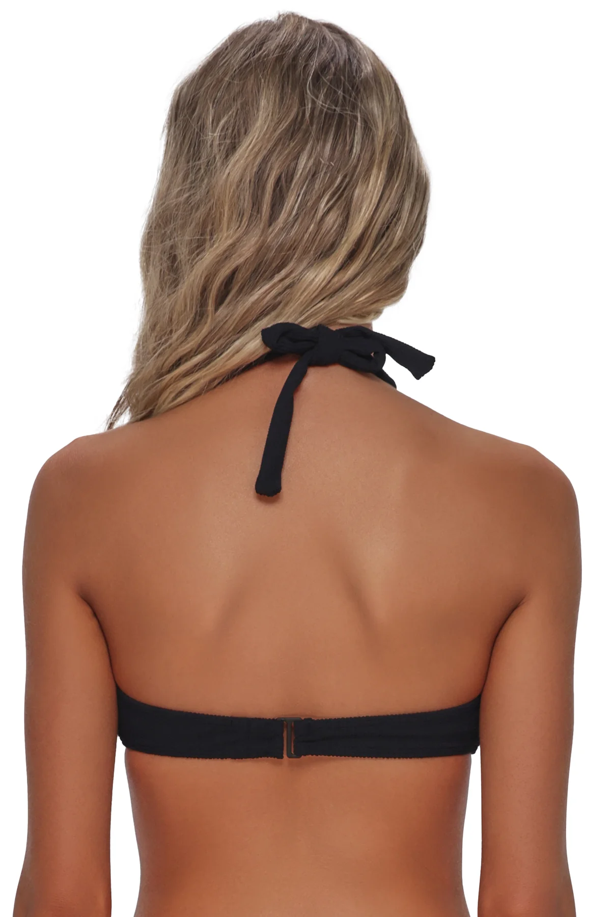 Pacifica Black Rib Splash Halter Top - Image 5