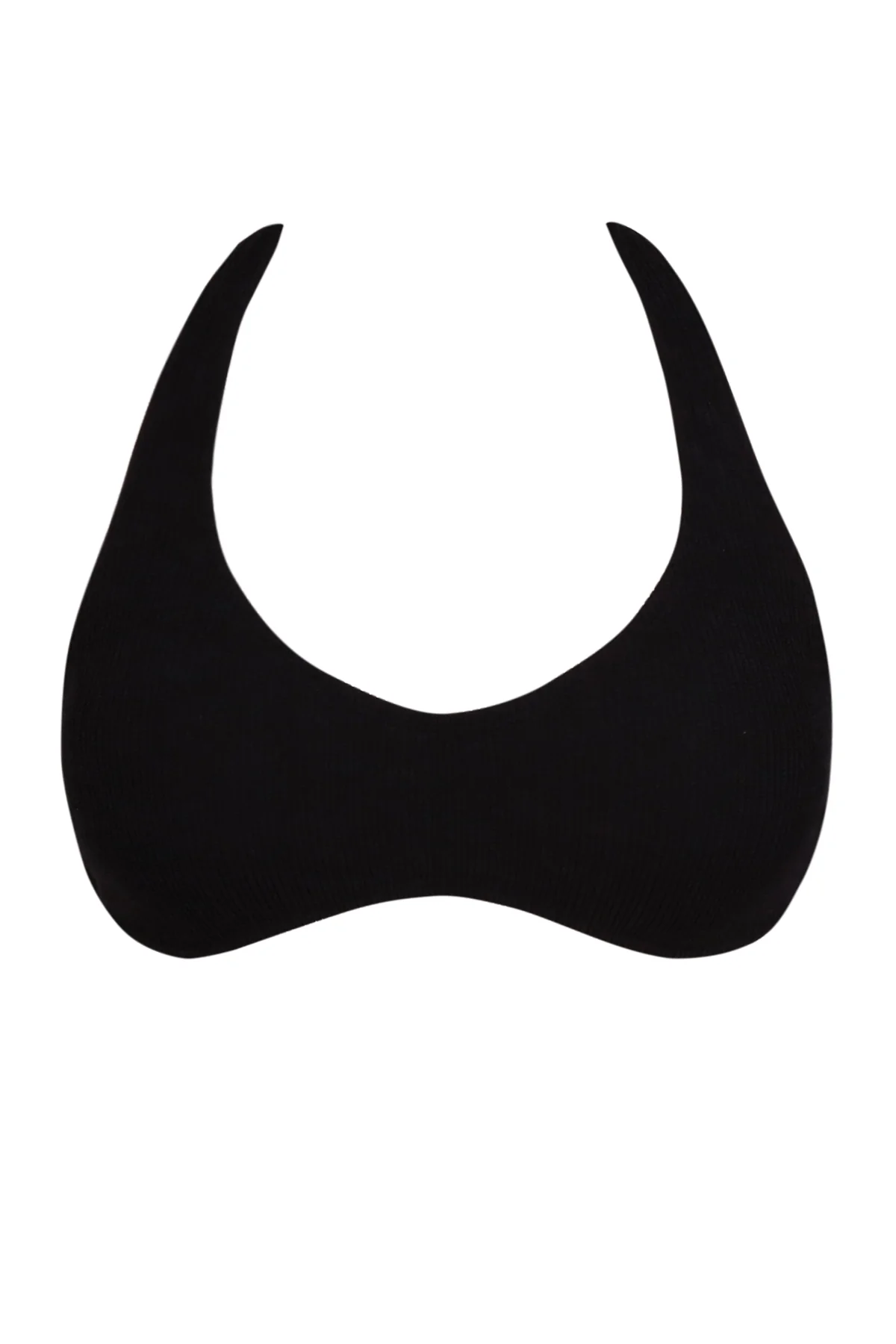 Pacifica Black Rib Splash Halter Top - Image 6