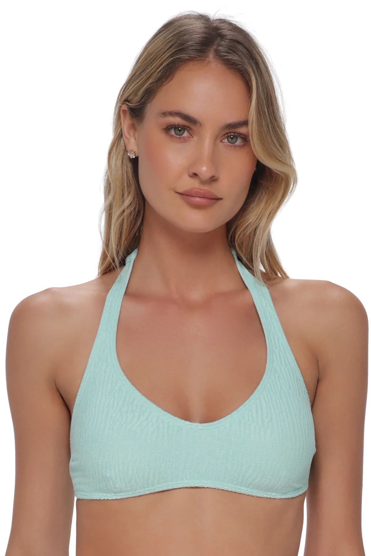 Pacifica by Sunsets Mint Scrunch Splash Halter Top - Image 5