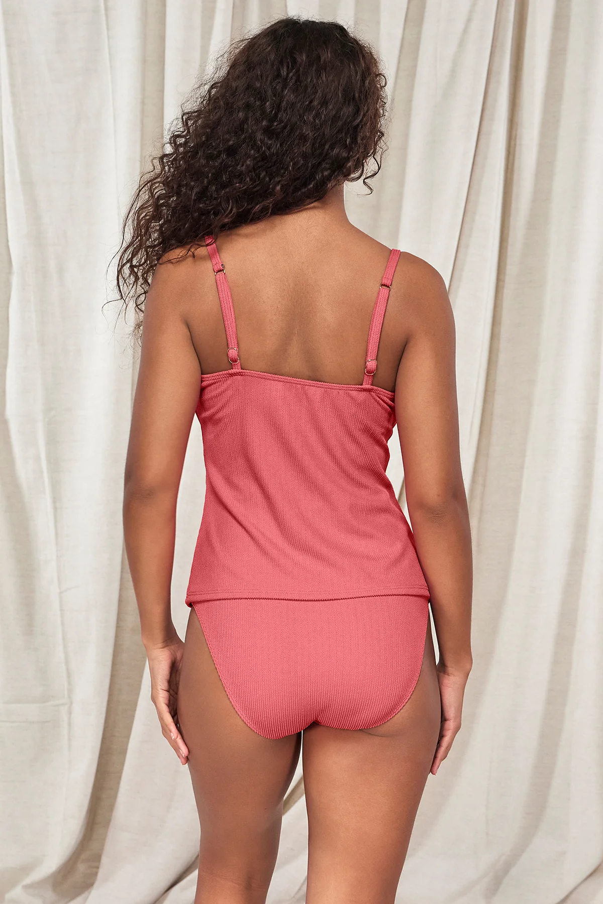 Pacifica Hibiscus Tea Coralie Tankini Top - Image 4