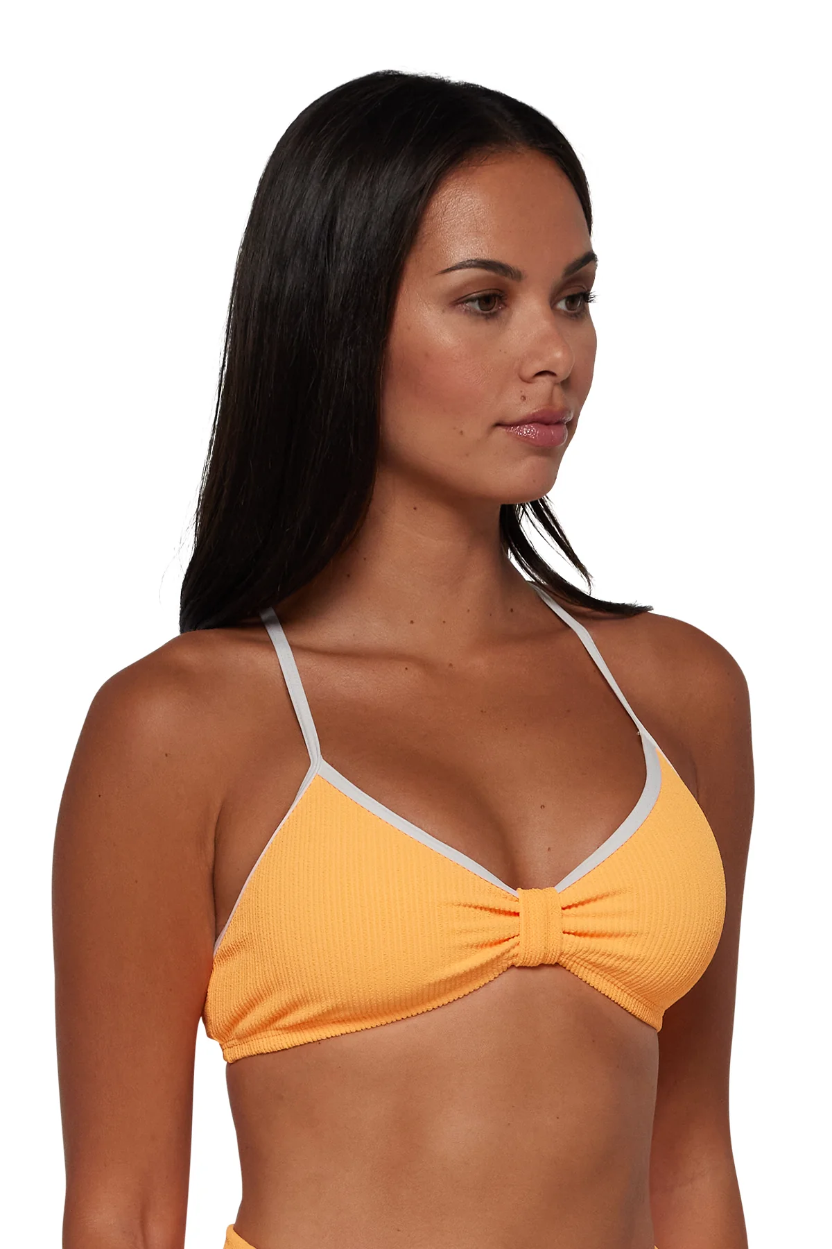 Pacifica Papaya Indie Bralette Top with Trim - Image 9