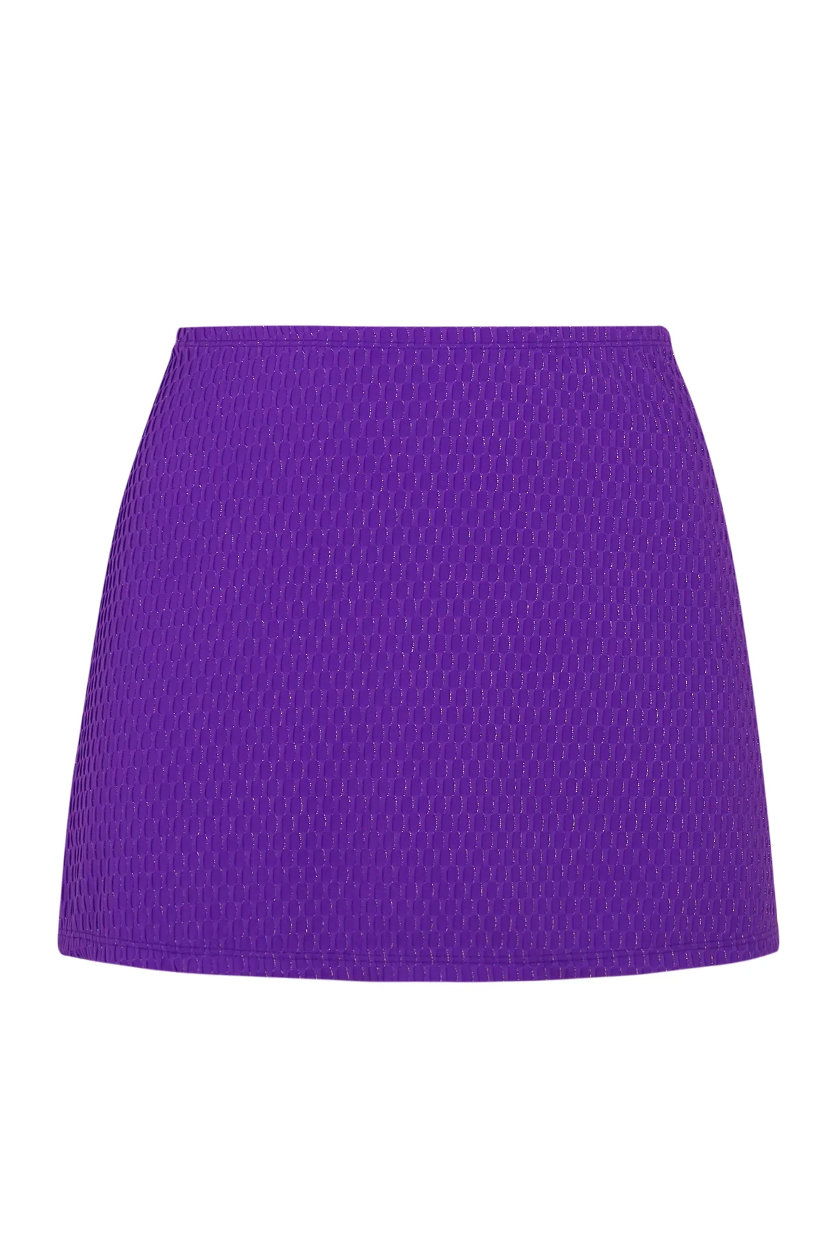Pacifica Purple Gem Lurex Cove Mini Skirt Cover-Up - Image 7