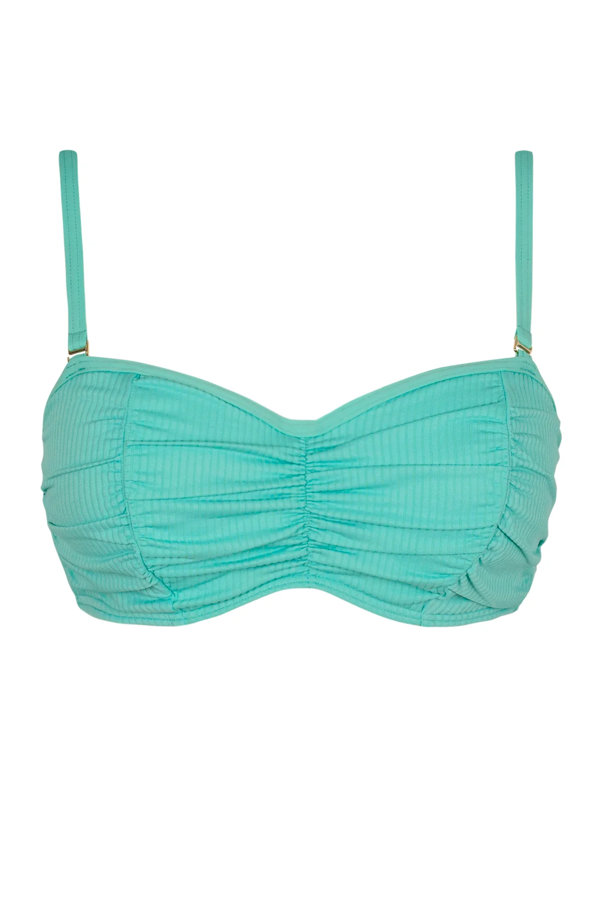 Sunsets Aqua Mist Sandbar Rib Loretta Bandeau Top - Image 9