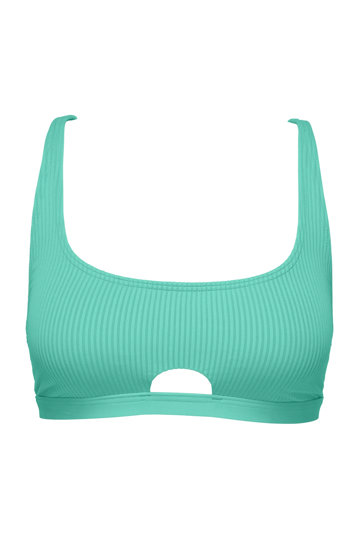 Sunsets Aqua Mist Sandbar Rib Brandi Bralette Top - Image 14