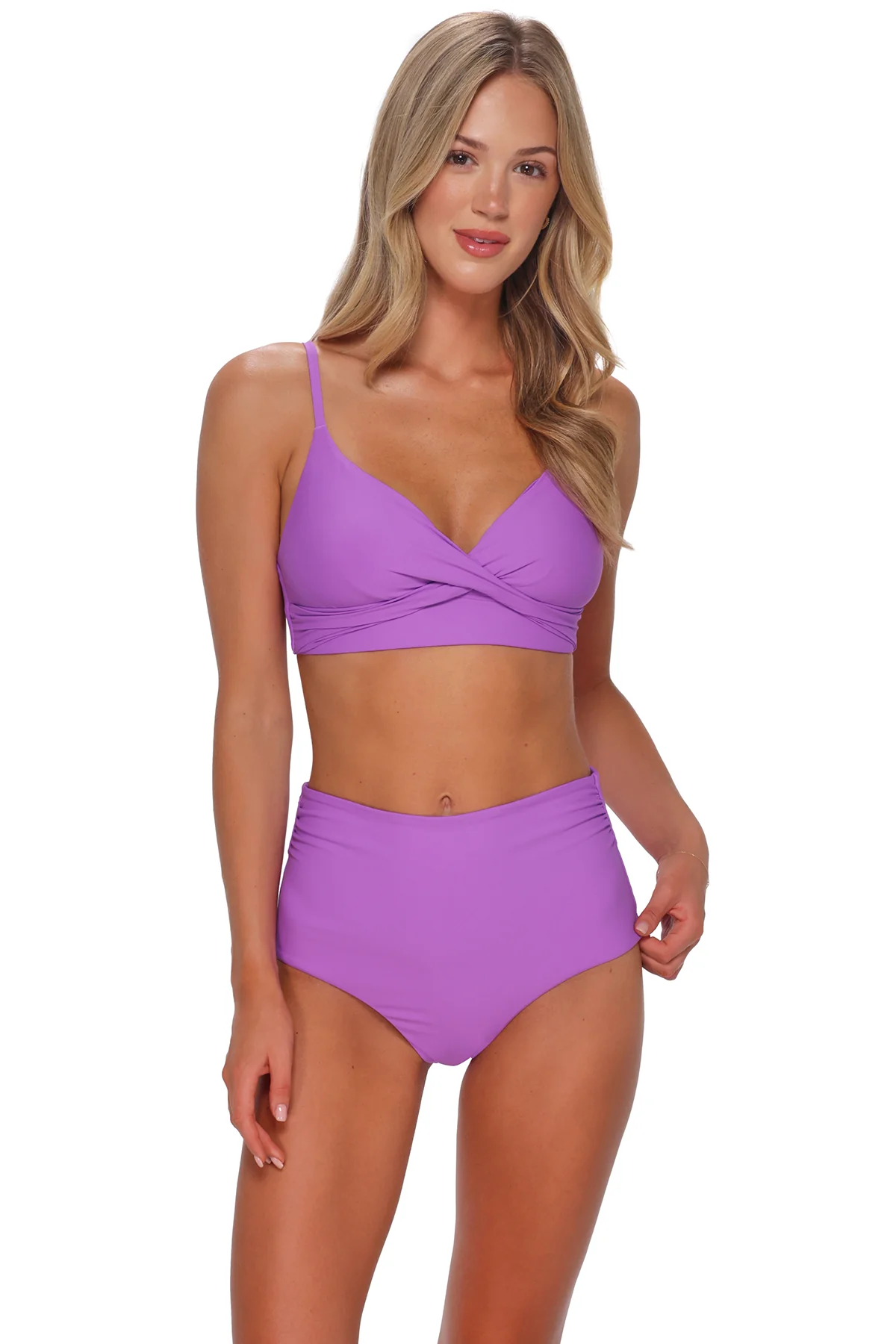 Sunsets Berry Burst Capri High Waist Bottom - Image 2