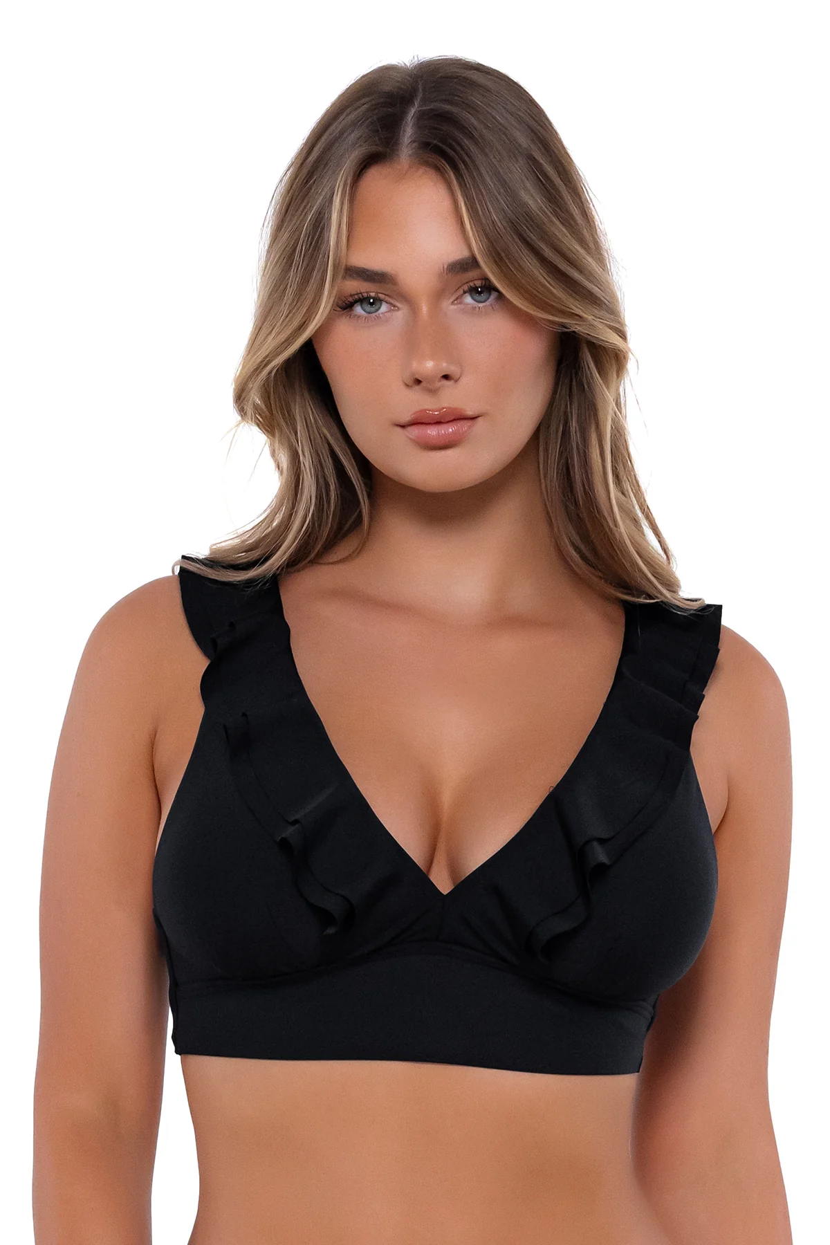 Sunsets Black Willa Wireless Top - Image 5