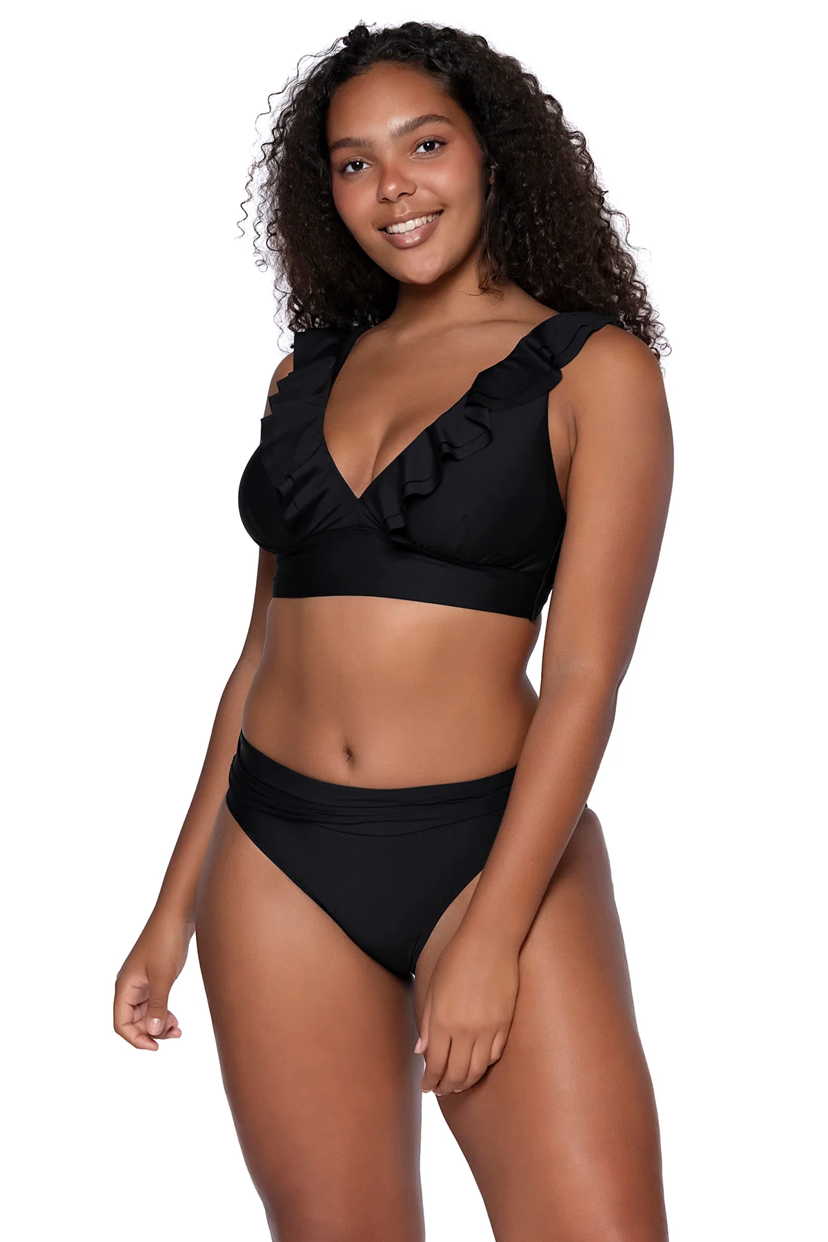 Sunsets Black Willa Wireless Top - Image 7