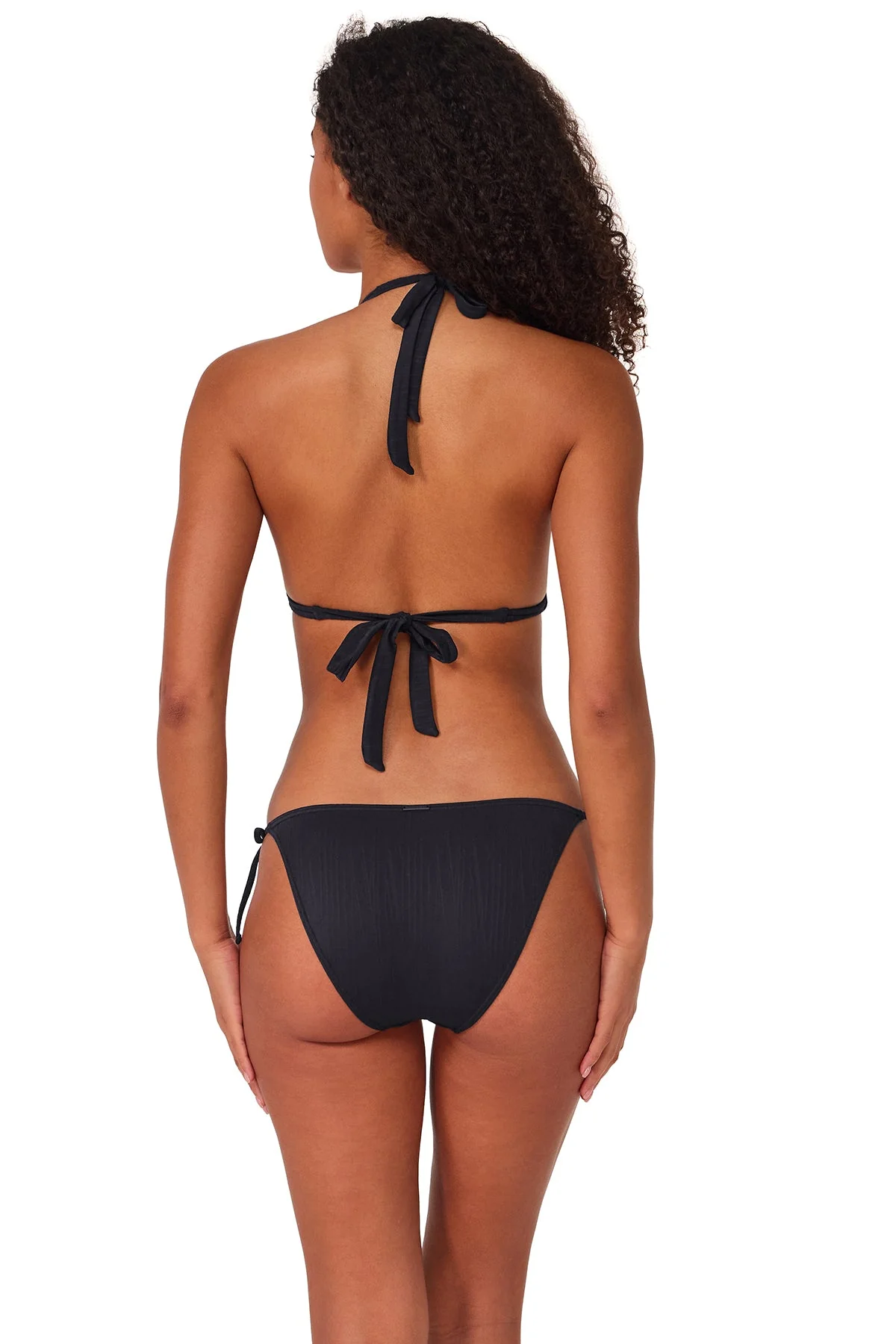 Sunsets Black Seagrass Texture Starlette Triangle Top - Image 9