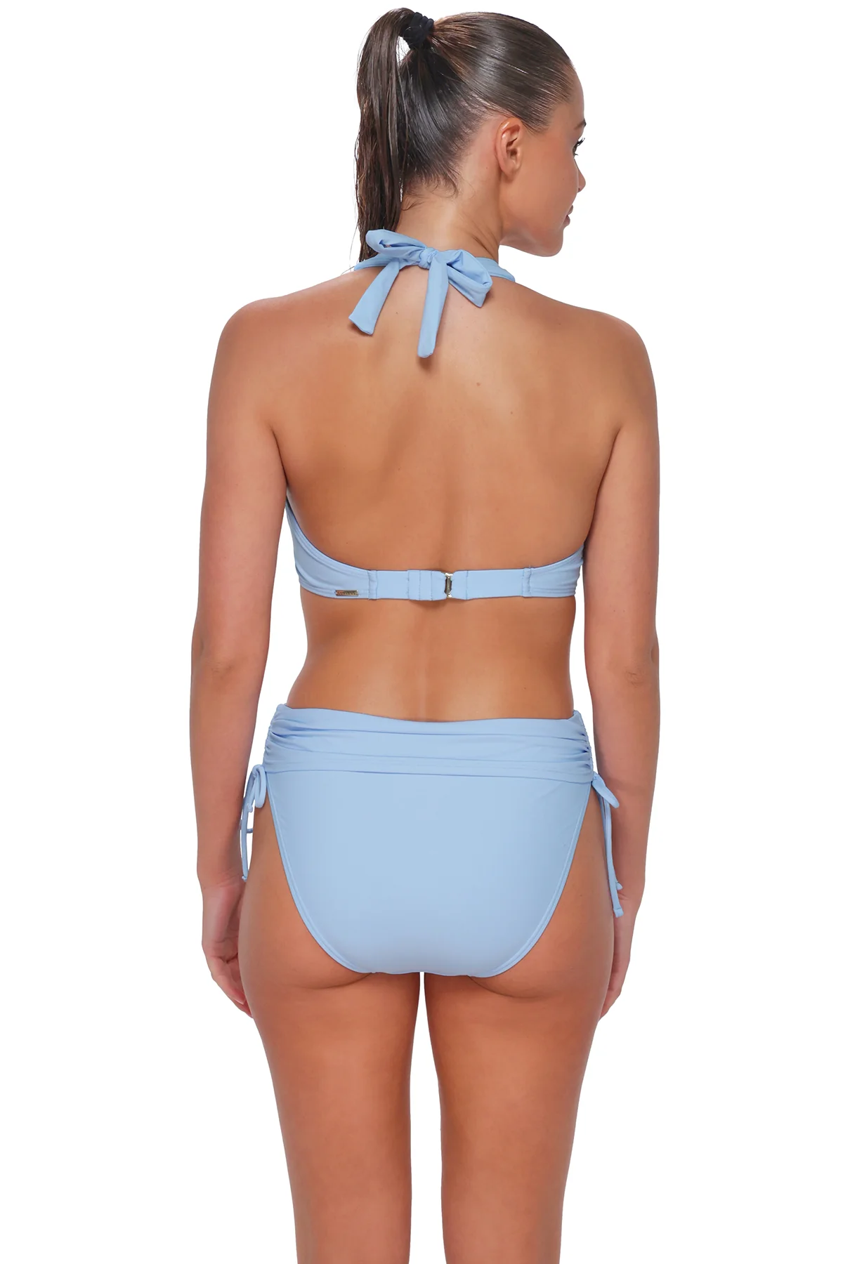 Sunsets Blue Whisper Muse Halter Top - Image 3