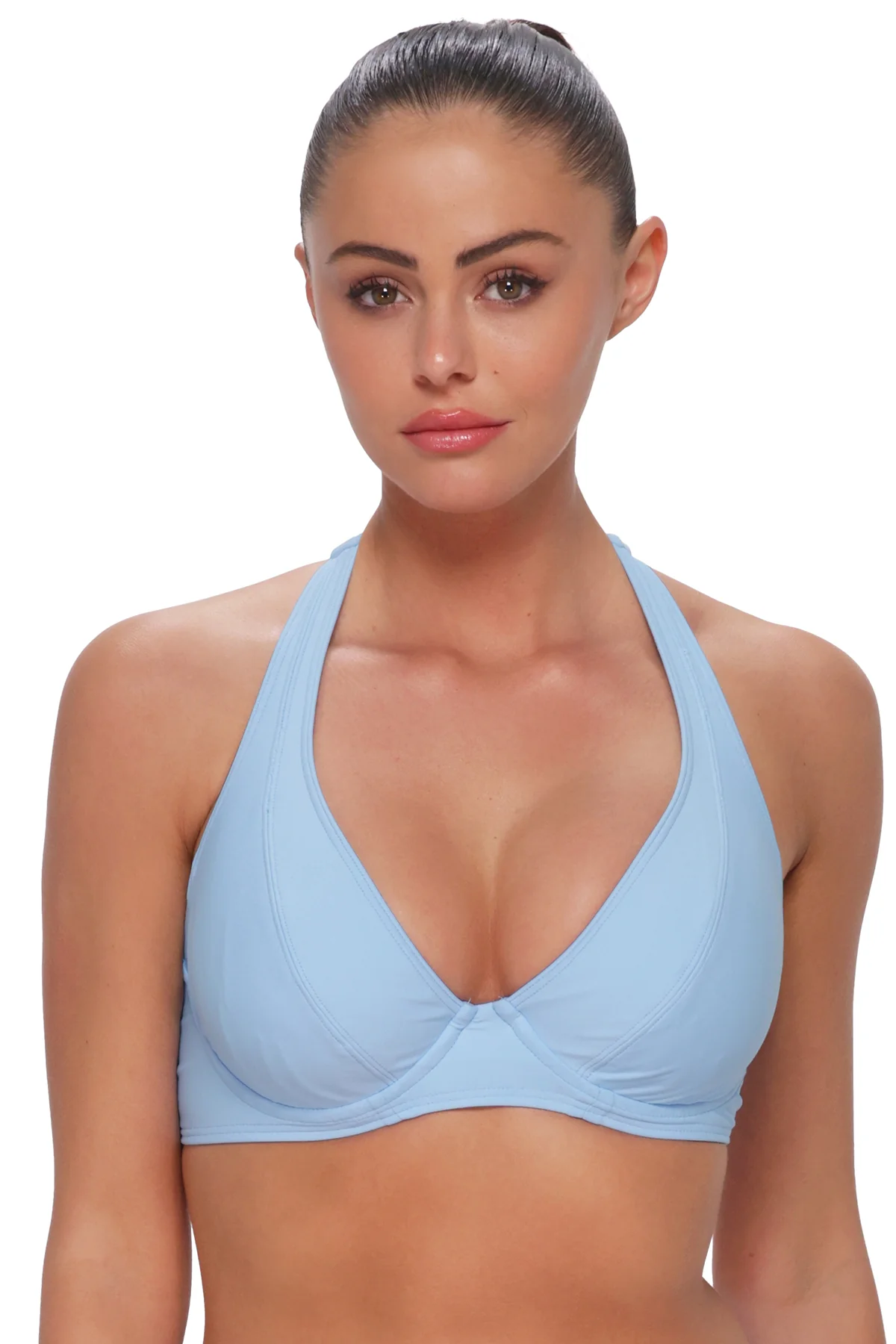 Sunsets Blue Whisper Muse Halter Top - Image 5