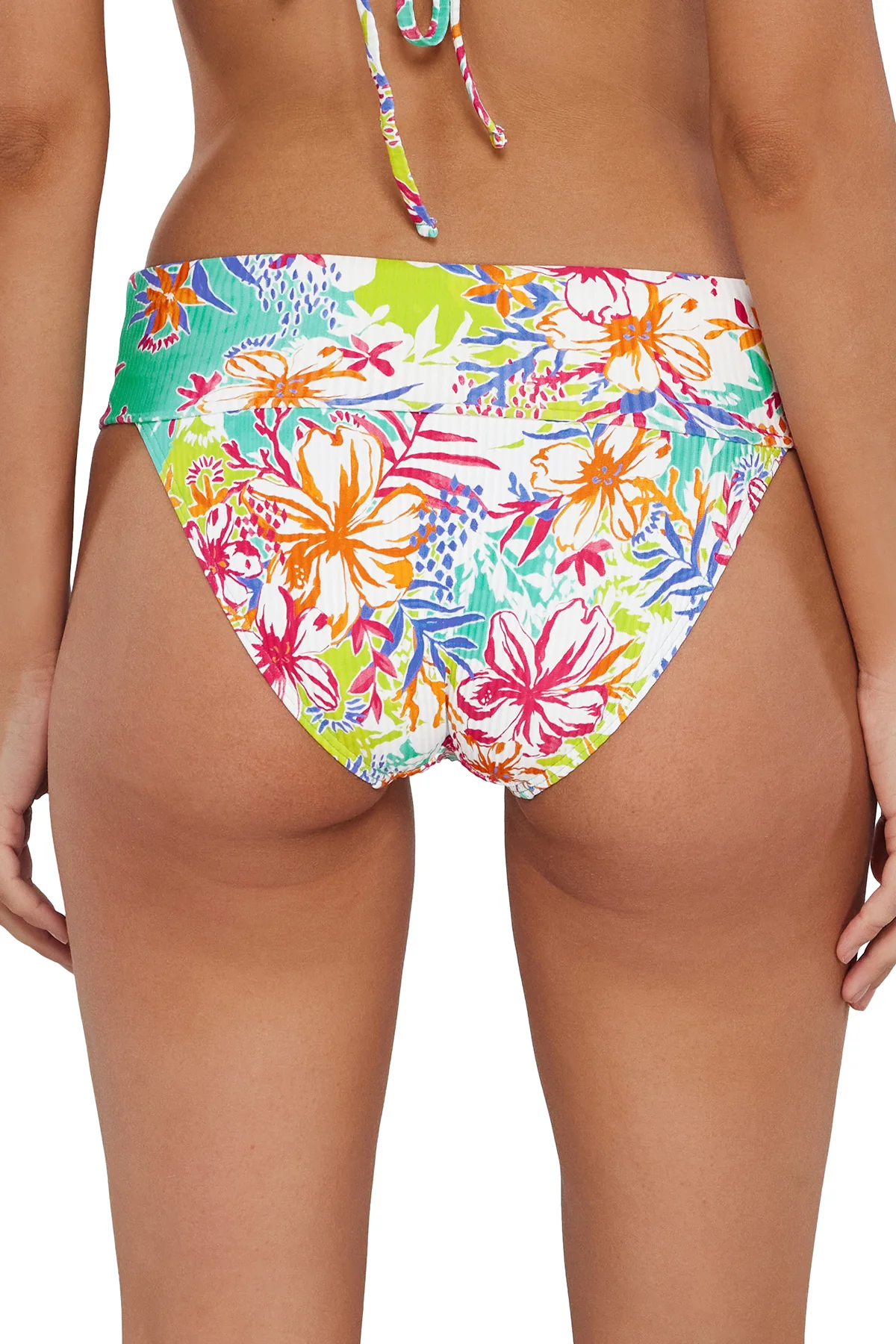 Sunsets Botanical Bliss Sandbar Rib Hannah High Waist Bottom - Image 13
