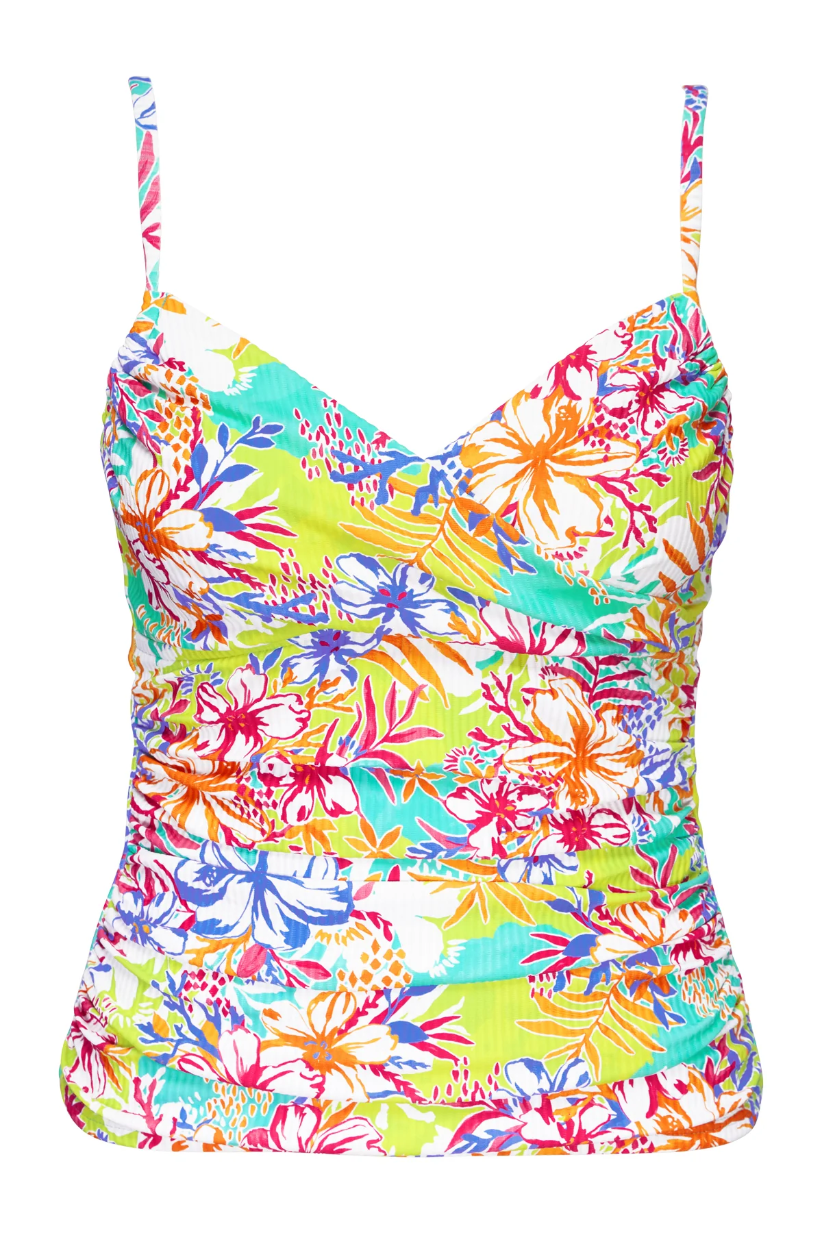 Sunsets Botanical Bliss Sandbar Rib Simone Tankini Top - Image 9