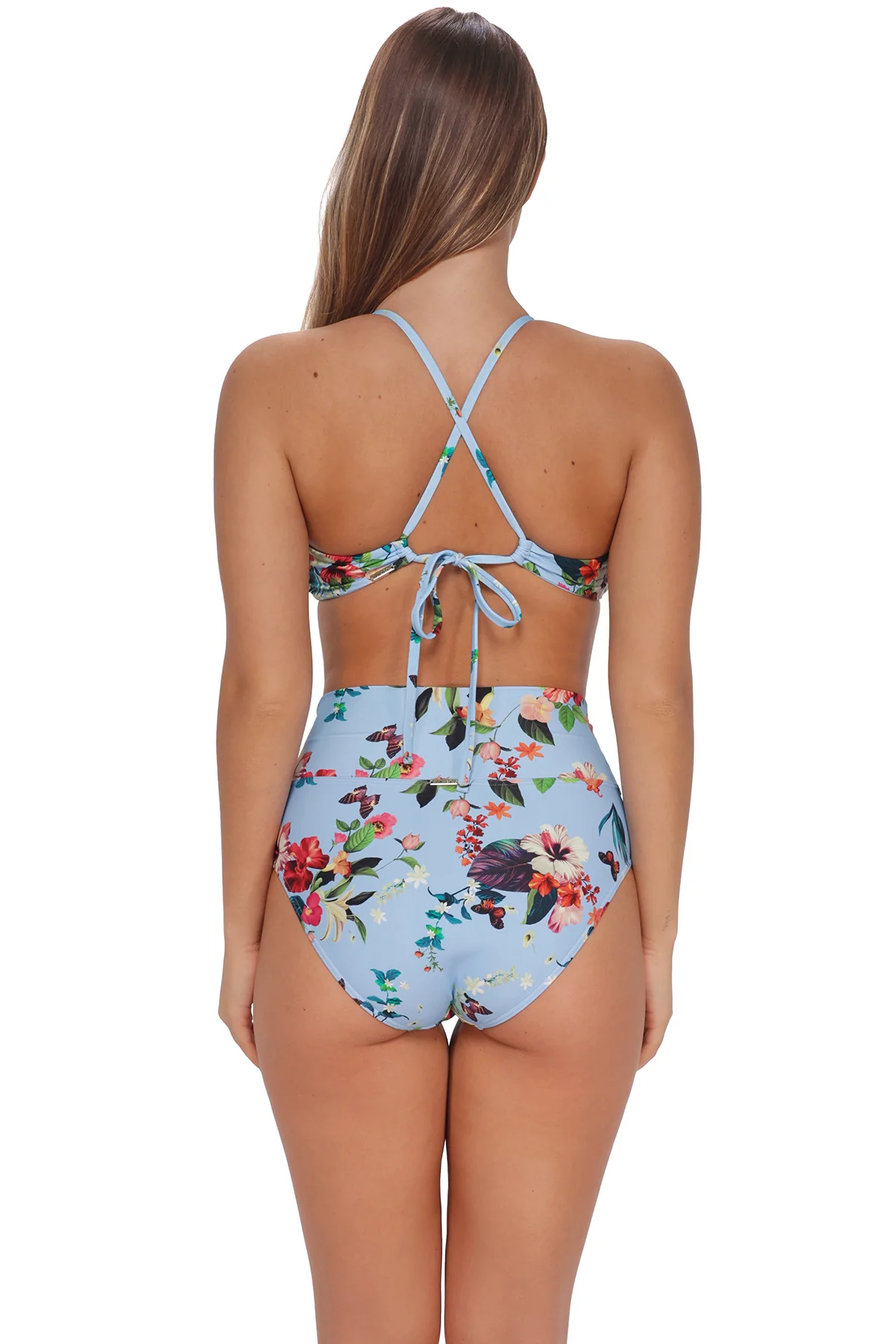 Sunsets Budding Romance Hannah High Waist Bottom