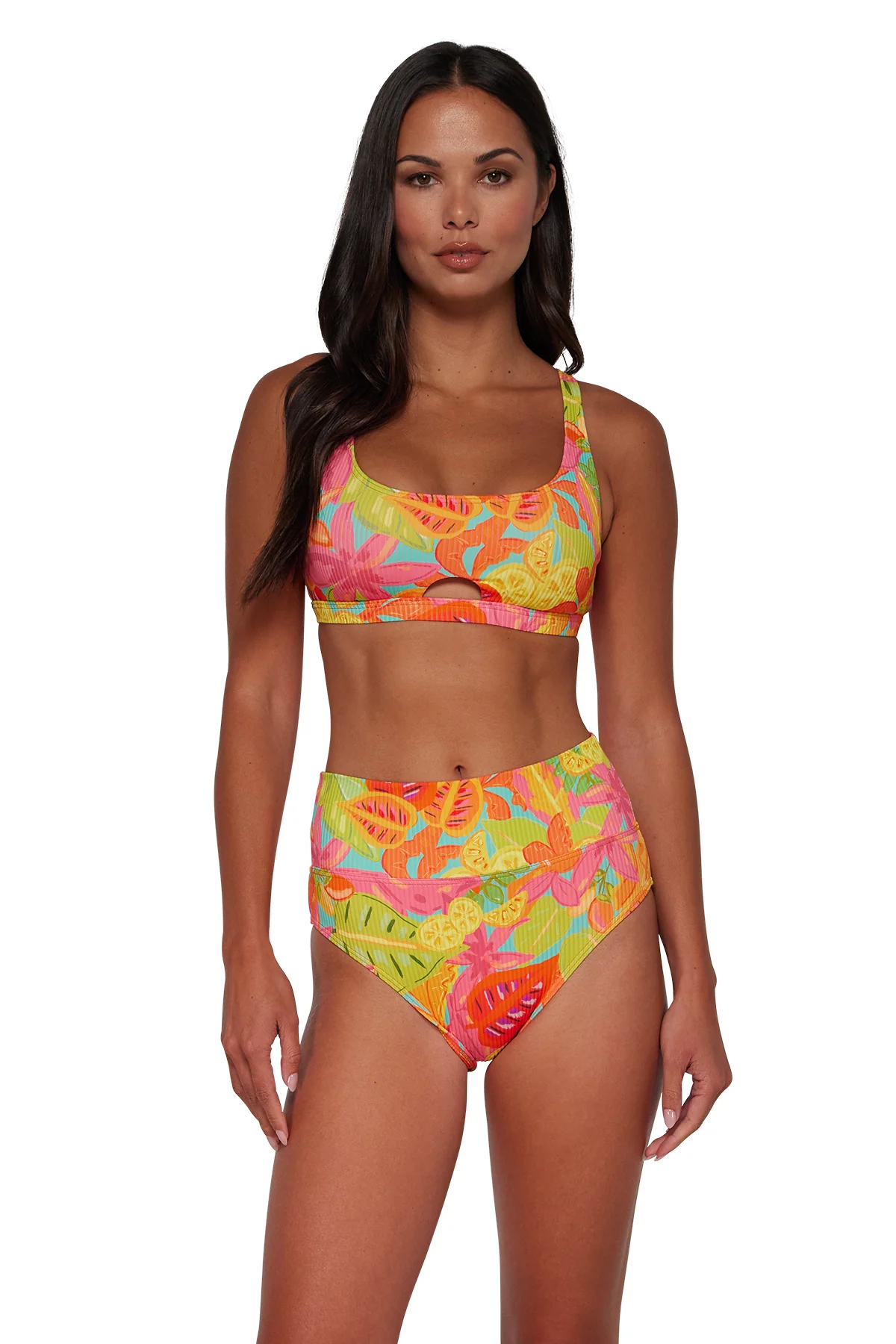 Sunsets Citrus Grove Sandbar Rib Hannah High Waist Bottom - Image 6
