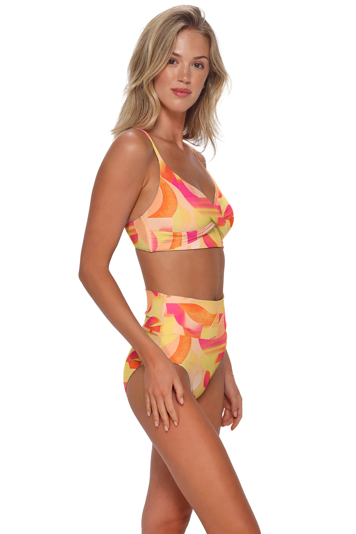 Sunsets Dreamsicle Crepe Hannah High Waist Bottom - Image 3