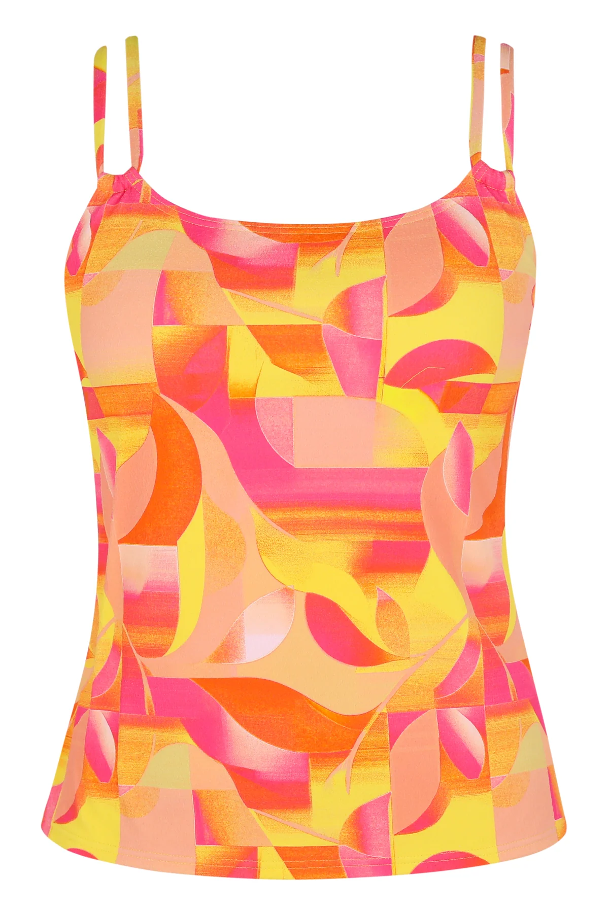 Sunsets Dreamsicle Crepe Taylor Tankini Top - Image 6