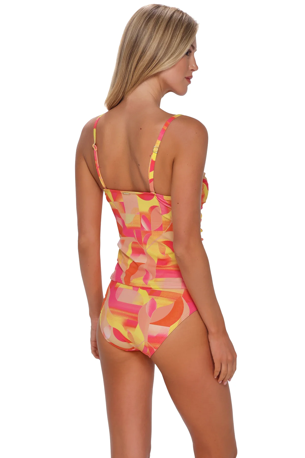 Sunsets Dreamsicle Crepe Simone Tankini Top - Image 5