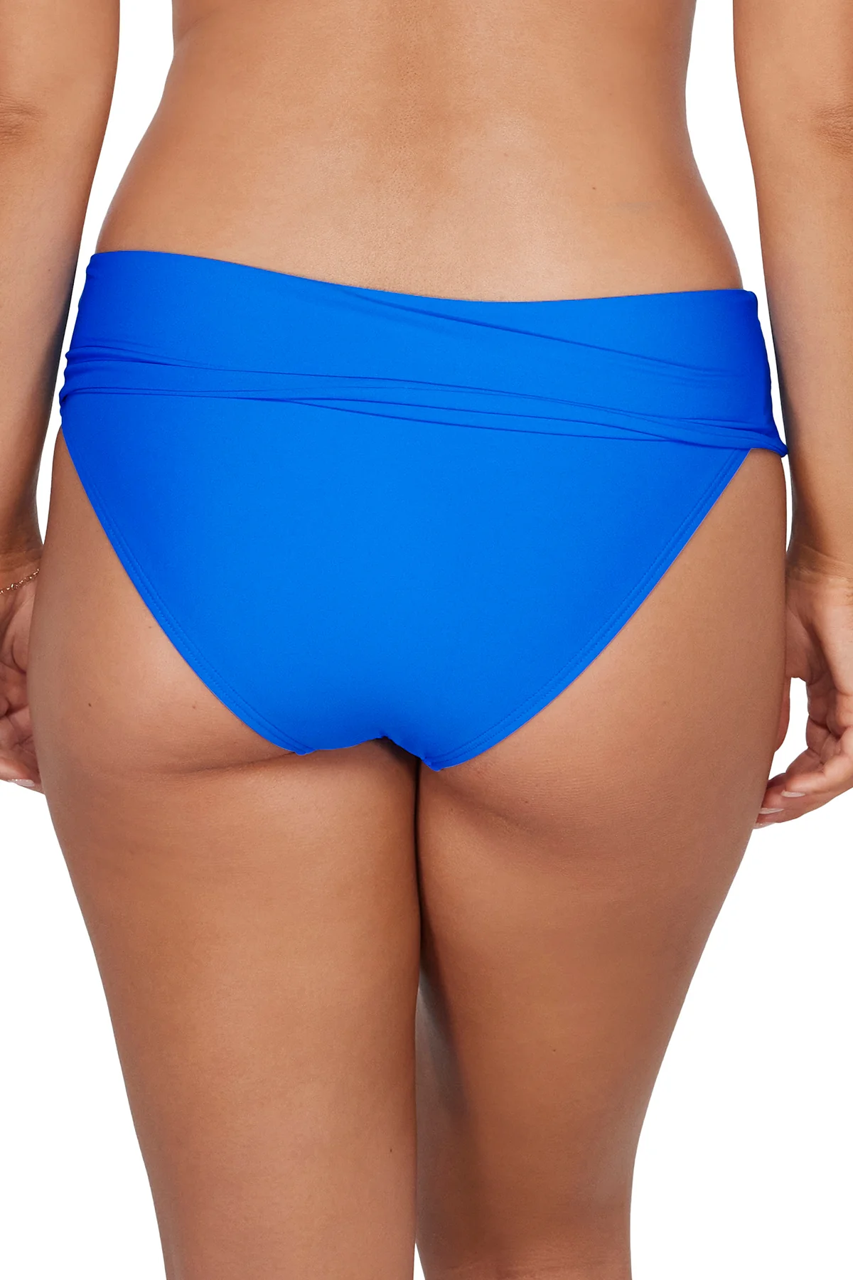 Sunsets Electric Blue Capri High Waist Bottom - Image 13