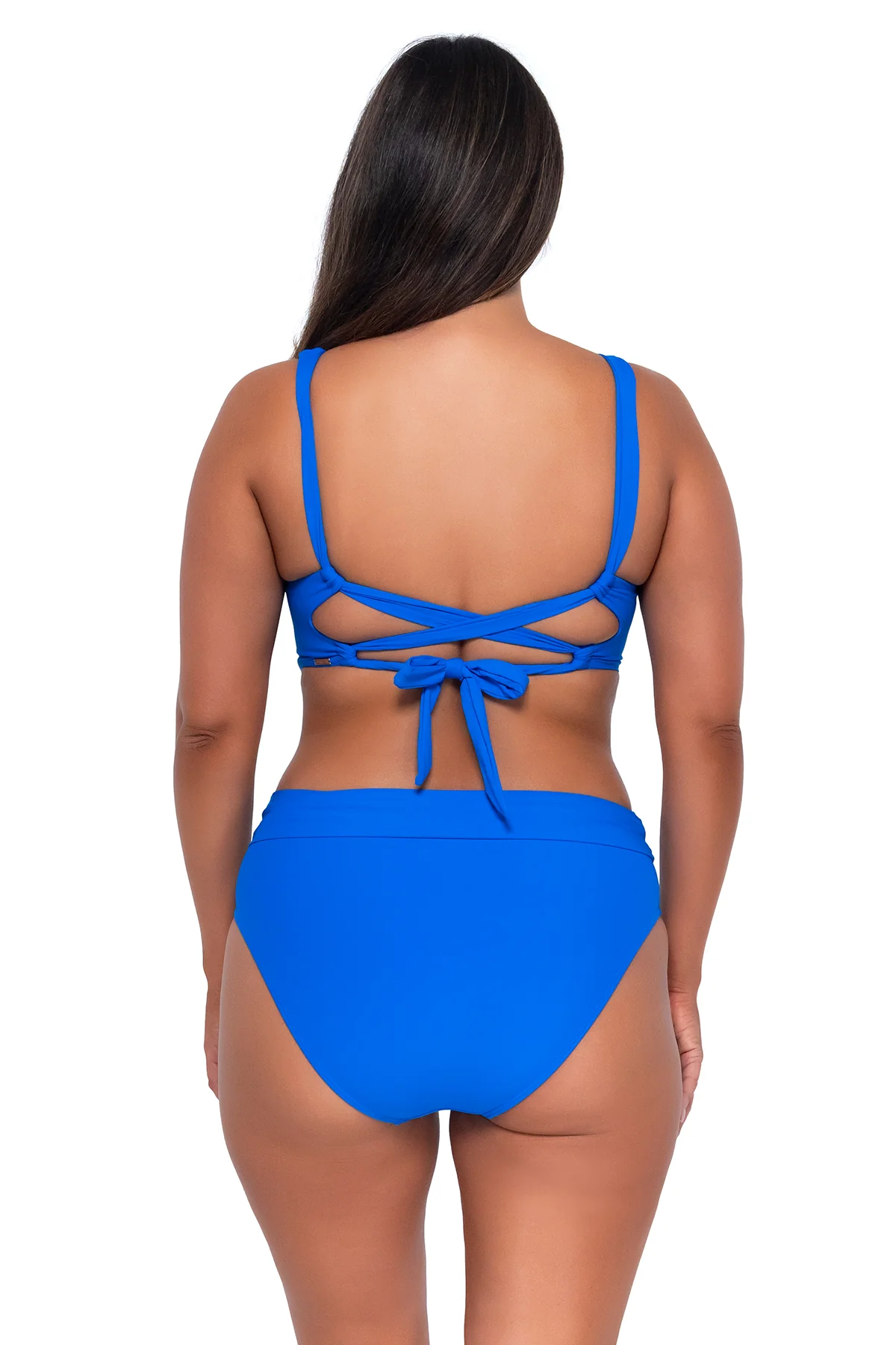 Sunsets Electric Blue Hannah High Waist Bottom - Image 10