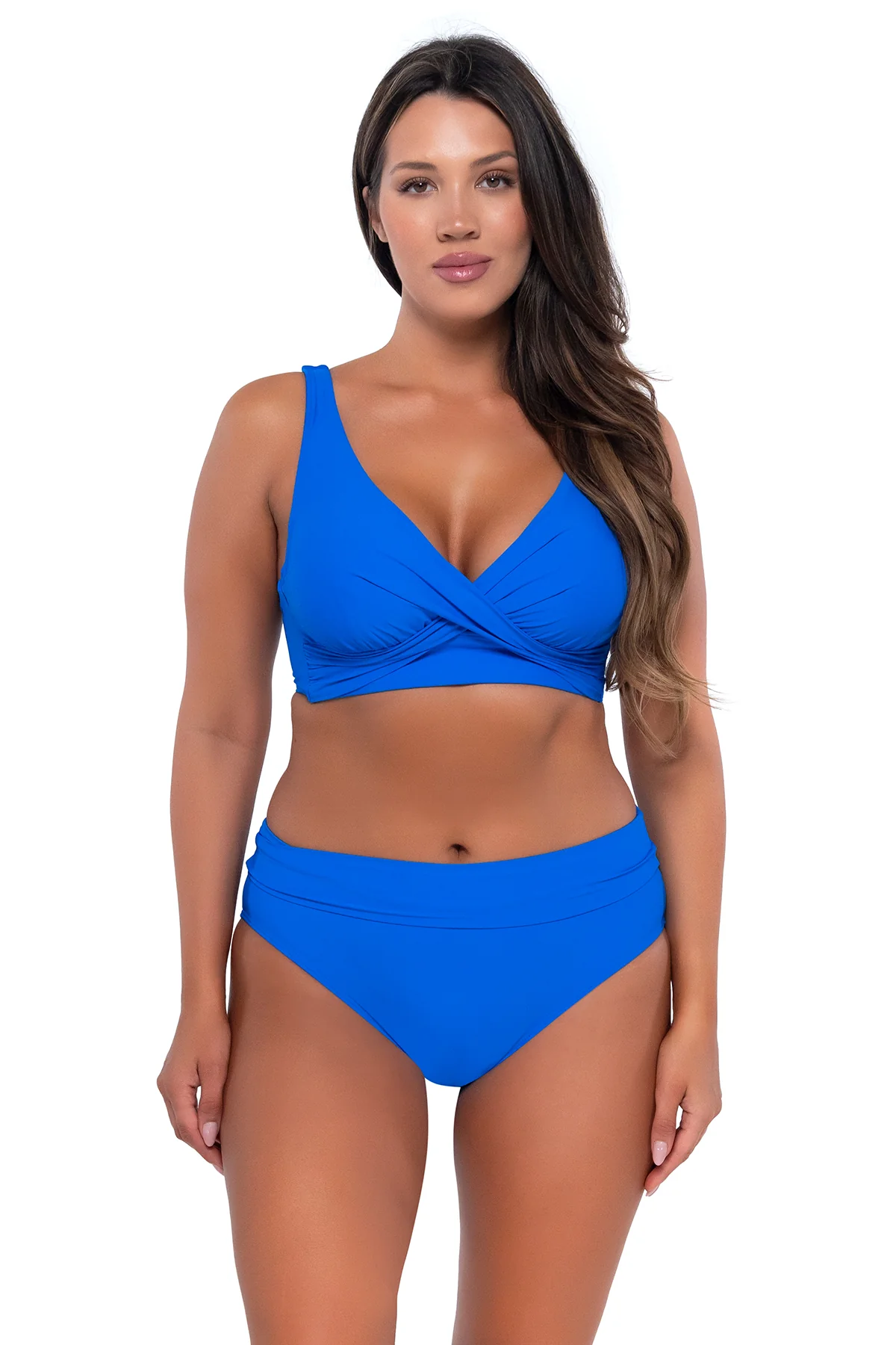 Sunsets Electric Blue Hannah High Waist Bottom - Image 9