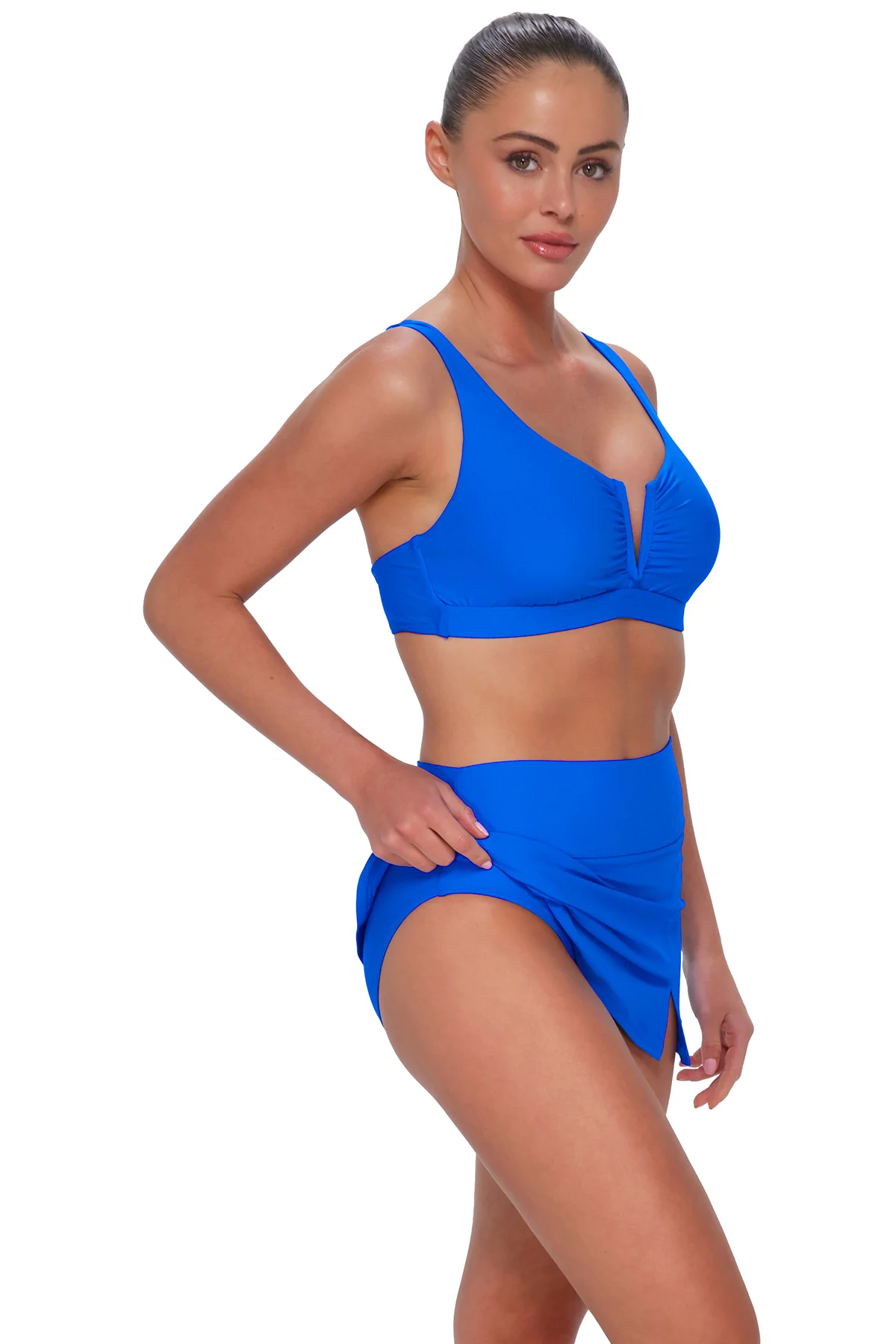 Sunsets Electric Blue Allison Swim Skirt - Image 5