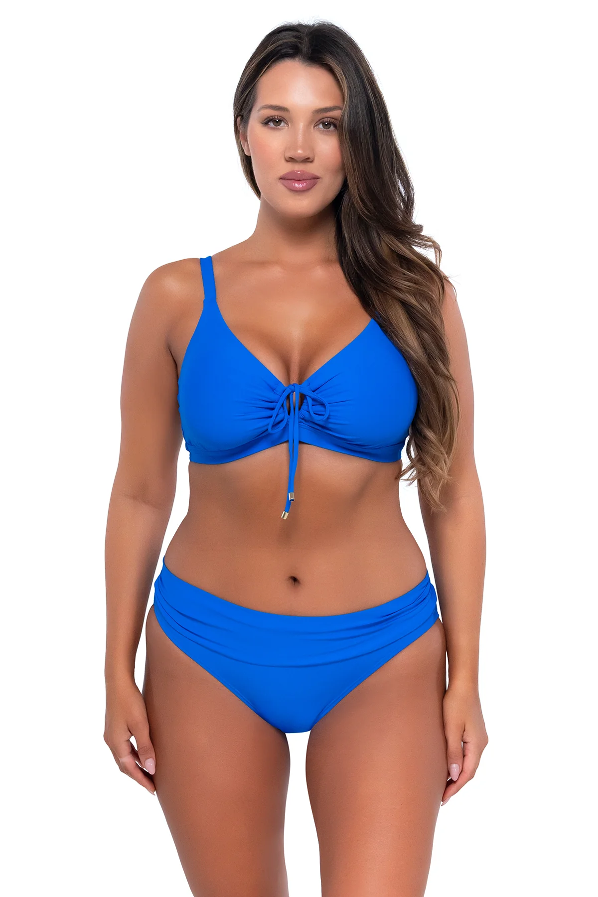 Sunsets Electric Blue Kauai Keyhole Top - Image 6