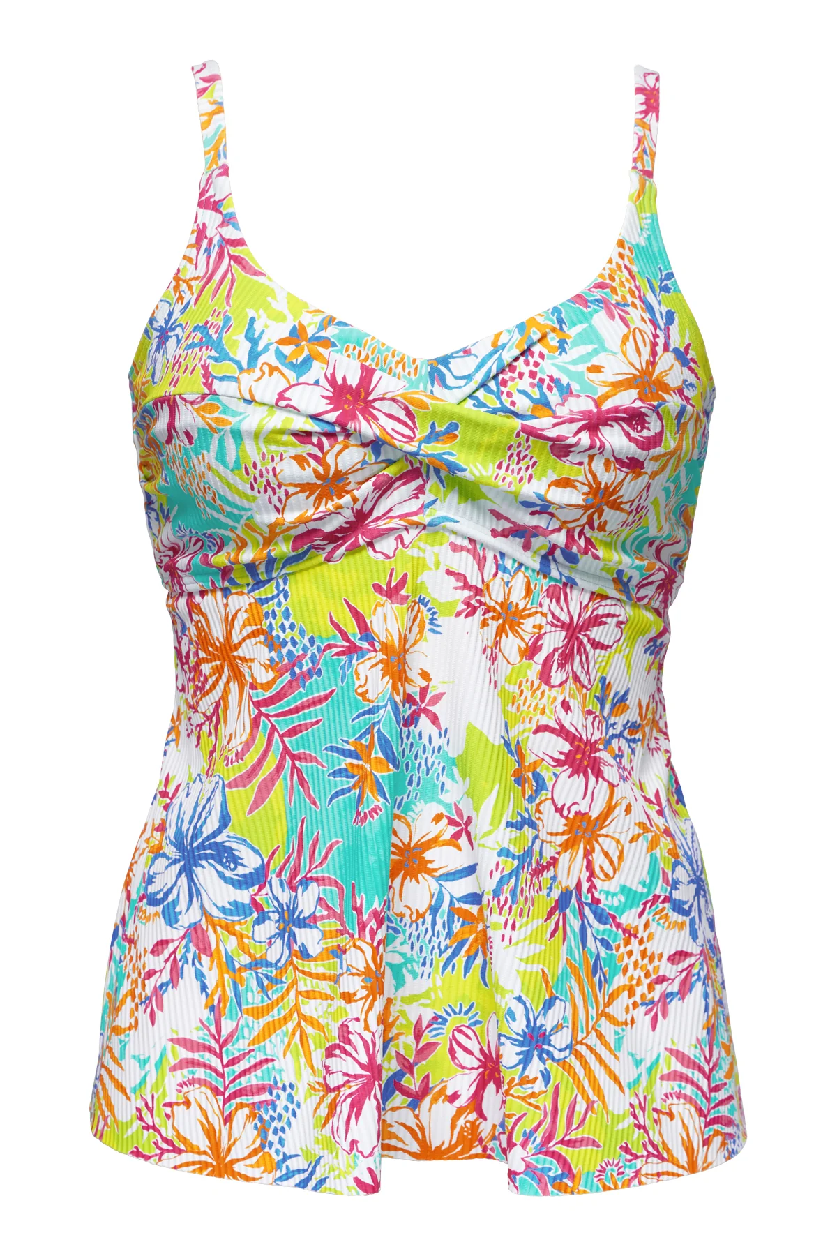 Sunsets Escape Botanical Bliss Sandbar Rib Tori Tankini Top - Image 10