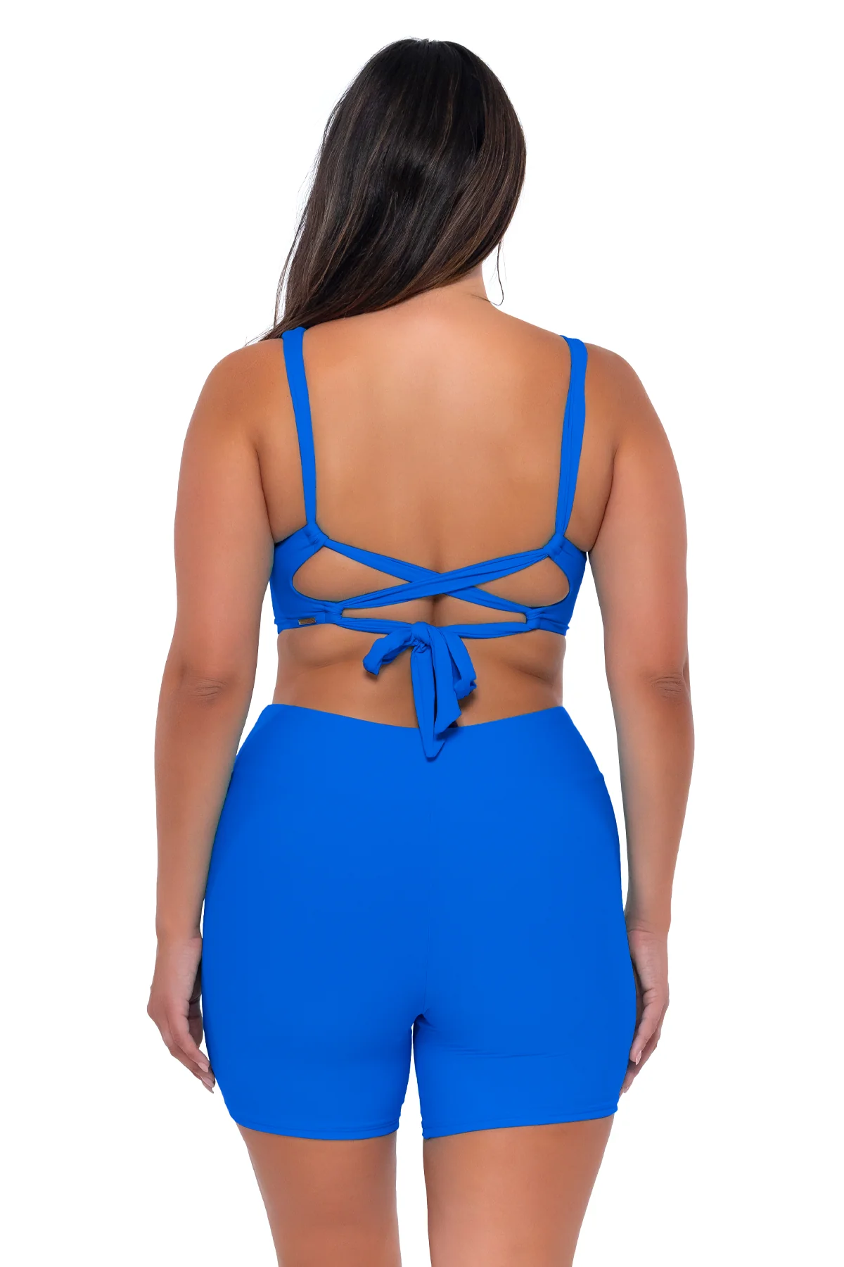 Sunsets Escape Electric Blue Bayside Bike Short - Image 7
