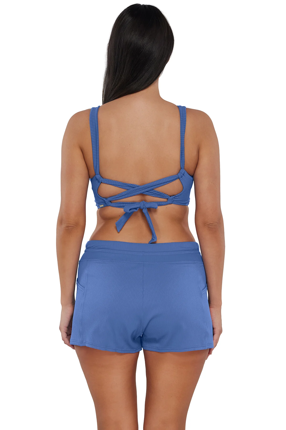 Sunsets Escape Harbor Blue Sandbar Rib Laguna Swim Short - Image 2