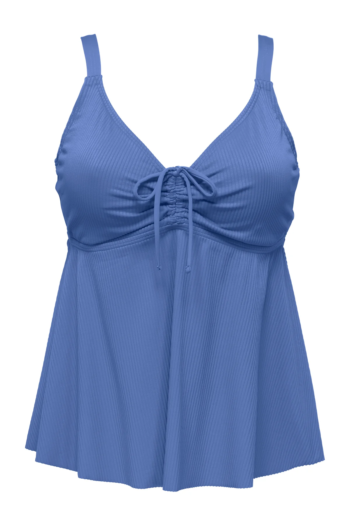 Sunsets Escape Harbor Blue Sandbar Rib Marin Tankini Top - Image 9