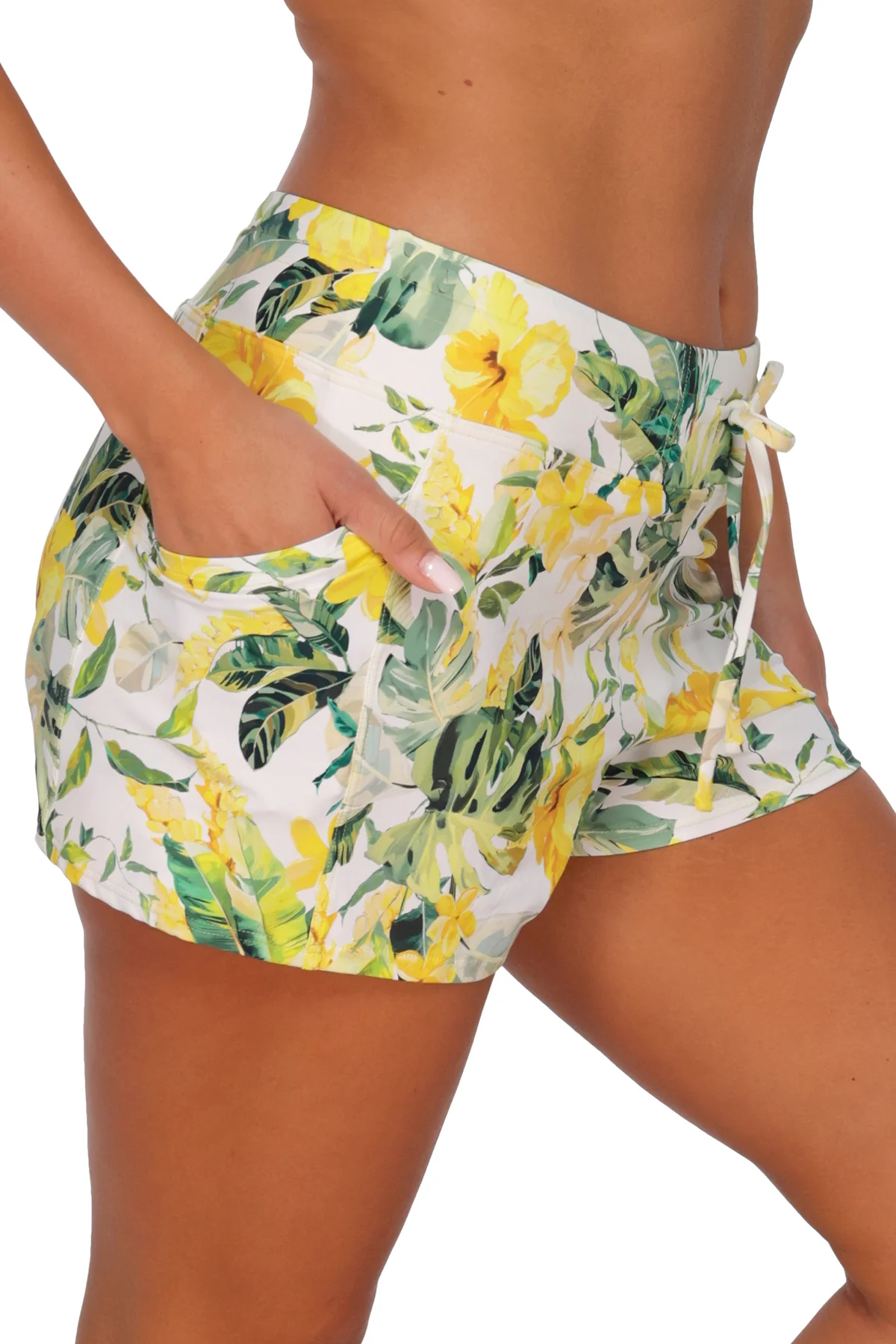 Sunsets Escape Isla Soleil Crepe Laguna Swim Short - Image 6