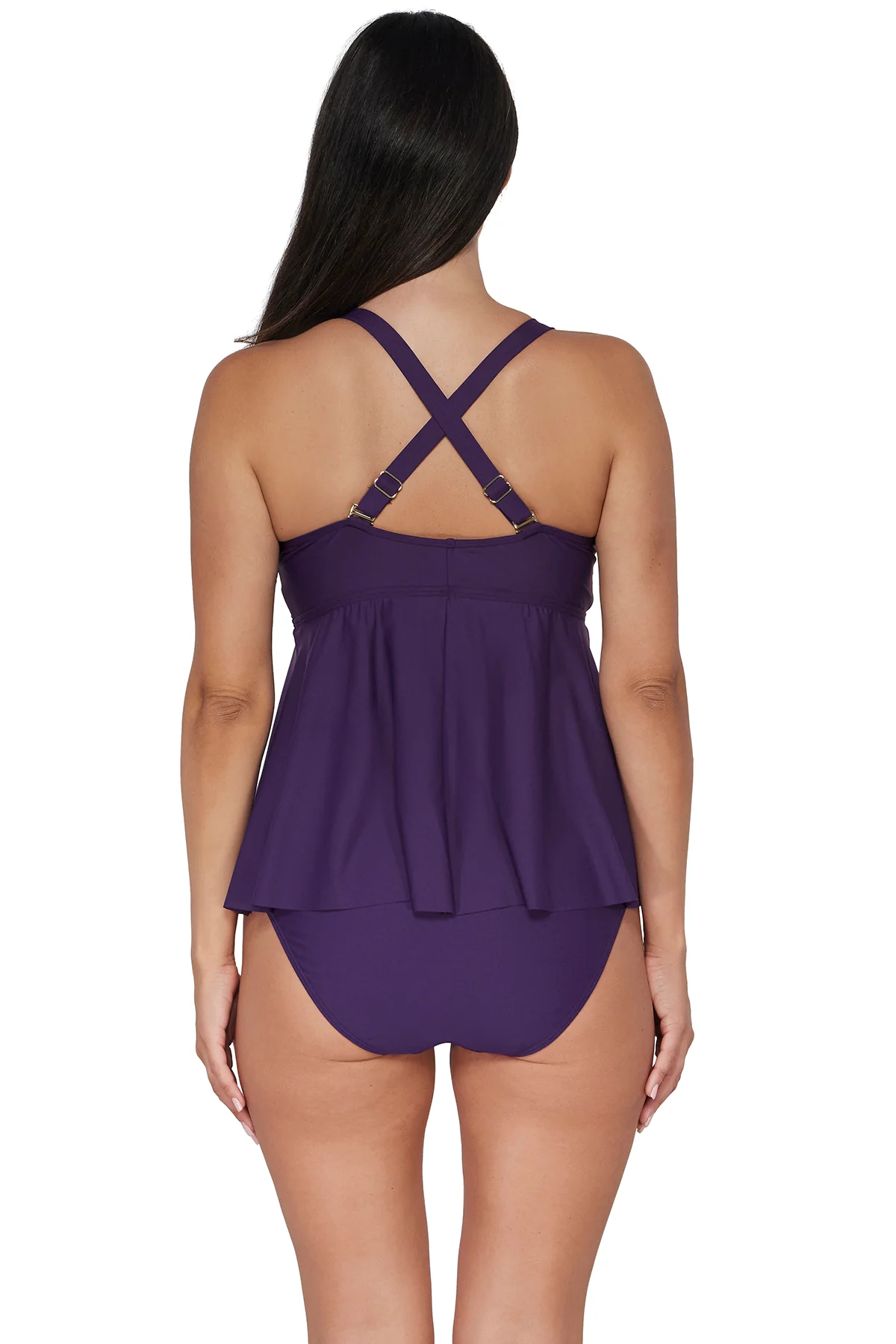 Sunsets Escape Paradise Plum Marin Tankini Top - Image 6