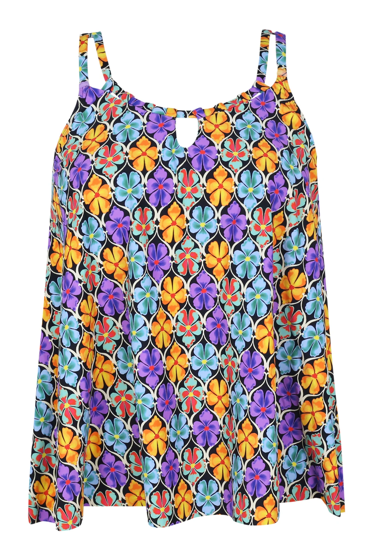 Sunsets Escape Trellis Blooms Sadie Tankini Top - Image 7