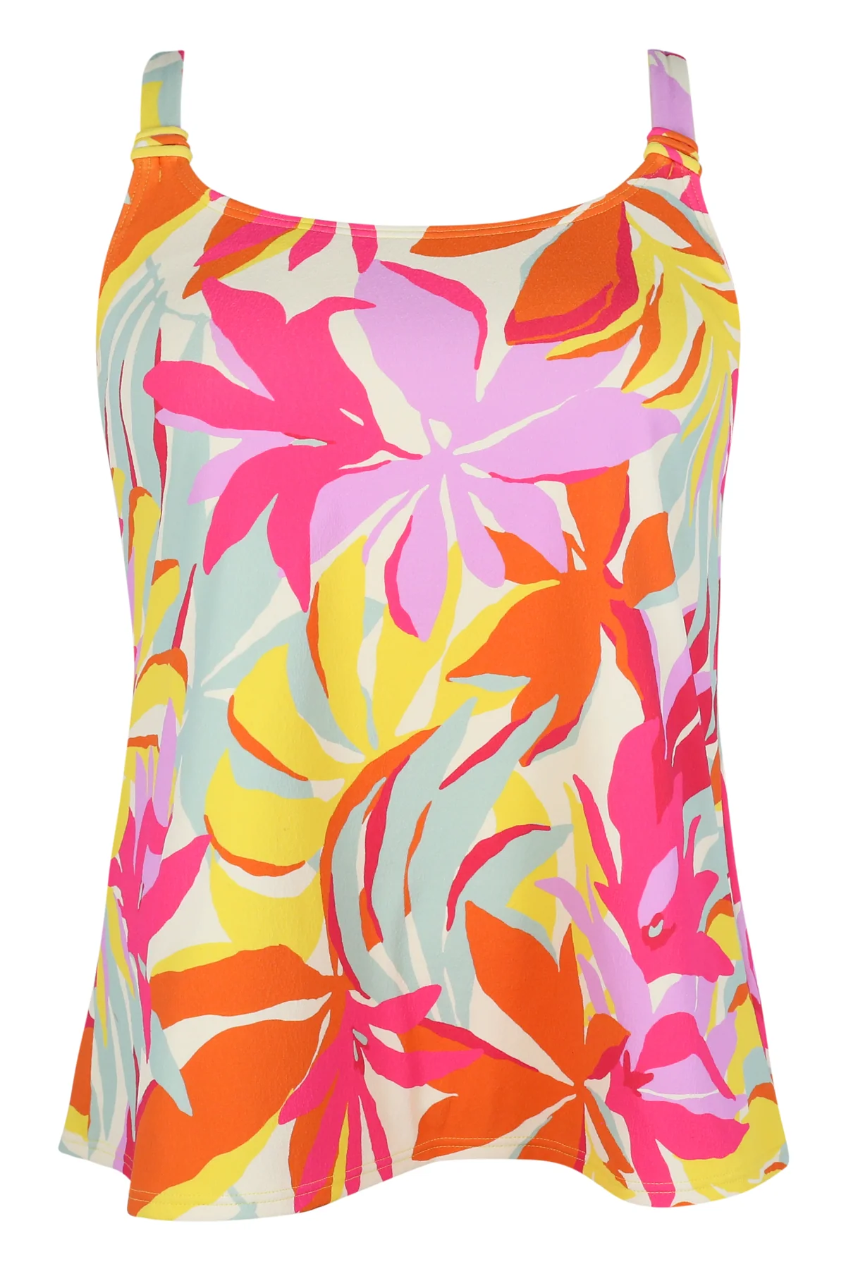 Sunsets Escape Tropicolor Crepe Jenna Tankini Top - Image 6