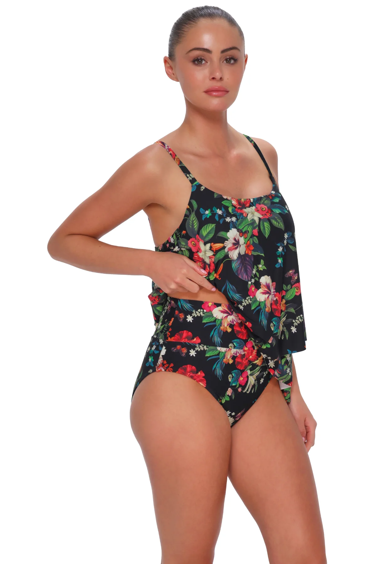 Sunsets Fleur Noire Elena Tankini Top - Image 6