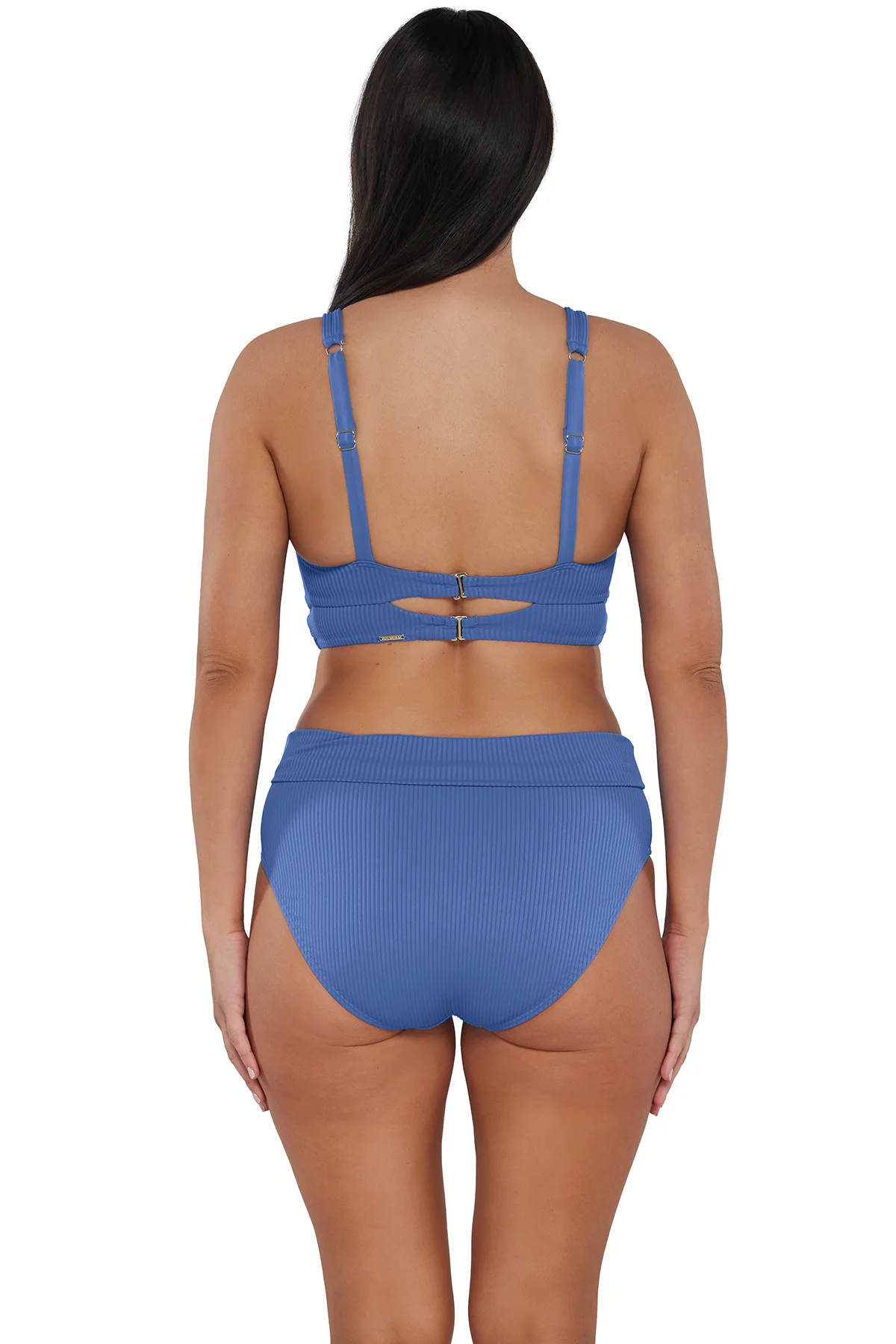 Sunsets Harbor Blue Sandbar Rib Hannah High Waist Bottom - Image 10