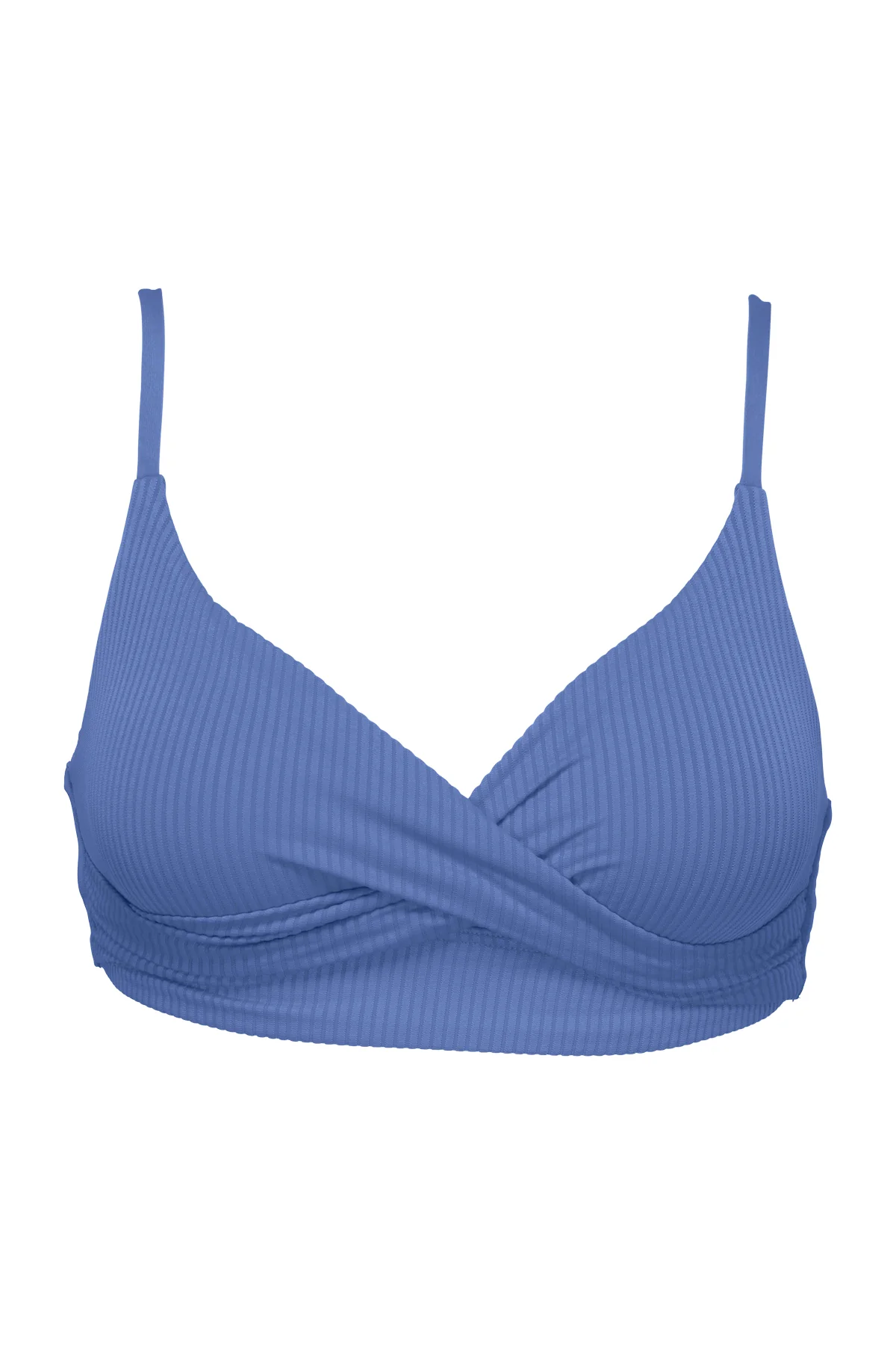 Sunsets Harbor Blue Sandbar Rib Lyla Bralette Top - Image 9