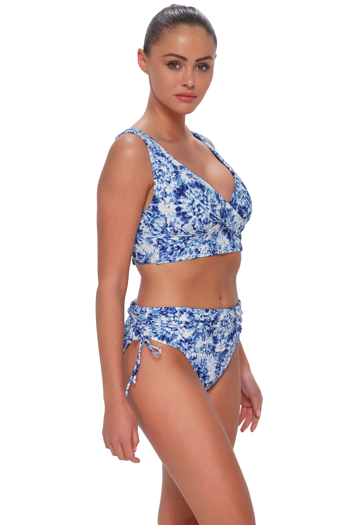 Sunsets Island Ink Rib Darci High Waist Bottom - Image 3