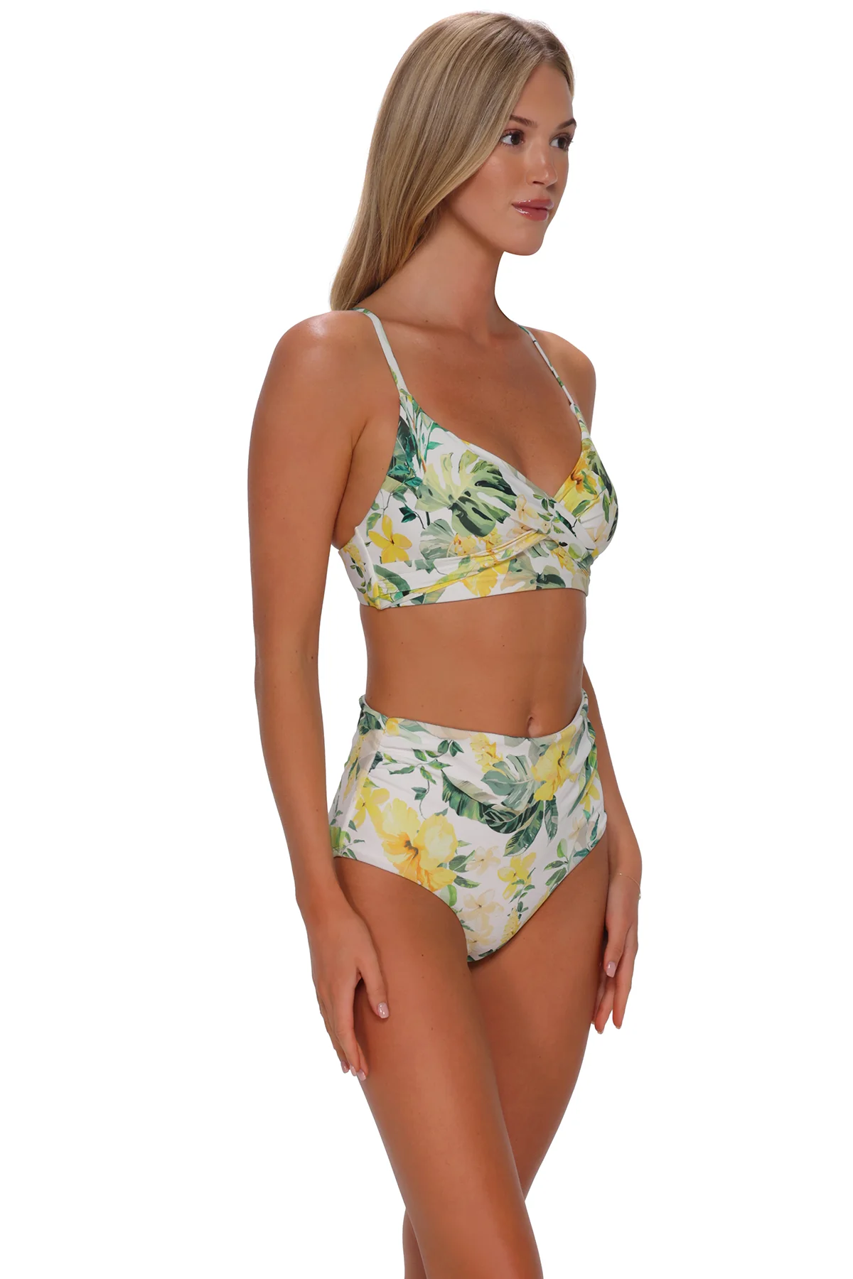 Sunsets Isla Soleil Crepe Capri High Waist Bottom - Image 3
