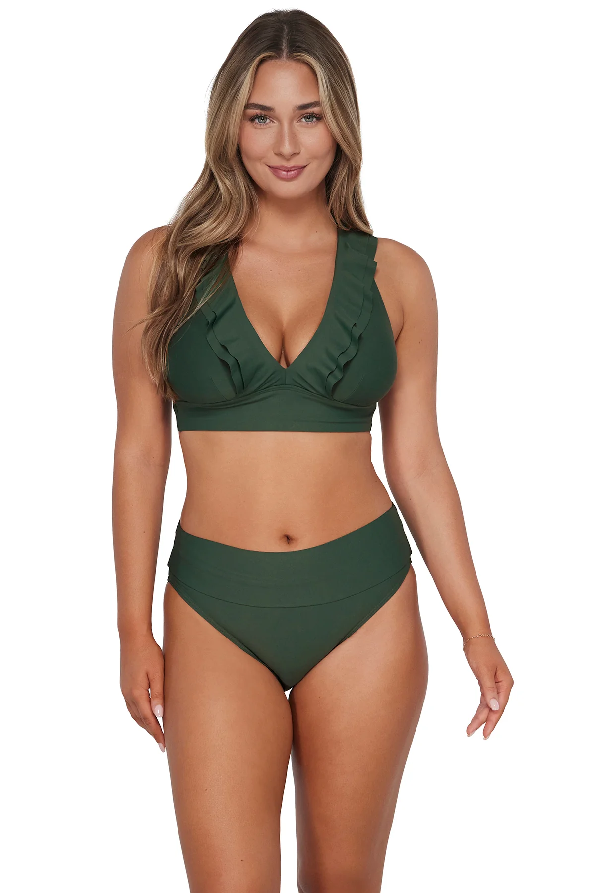 Sunsets Island Green Hannah High Waist Bottom - Image 6