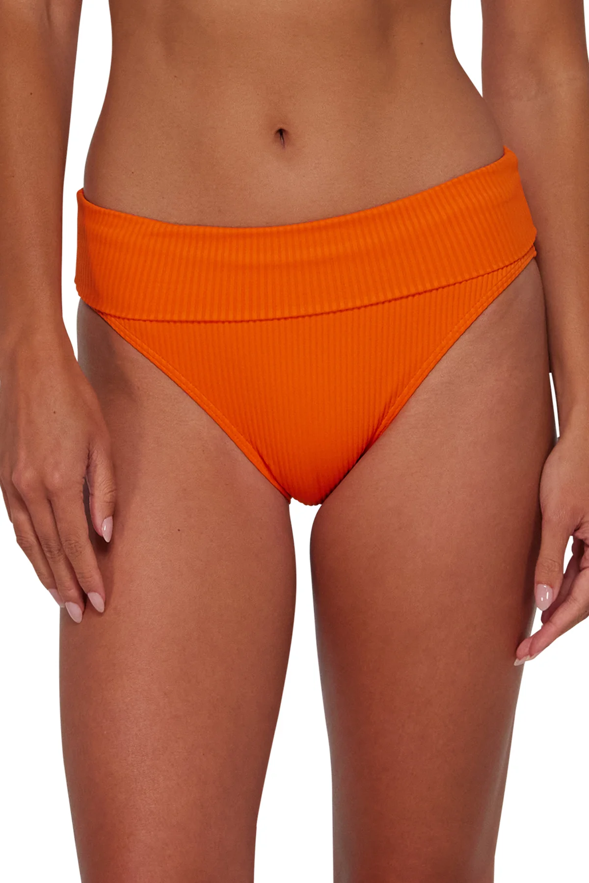 Sunsets Kumquat Sandbar Rib Hannah High Waist Bottom - Image 12