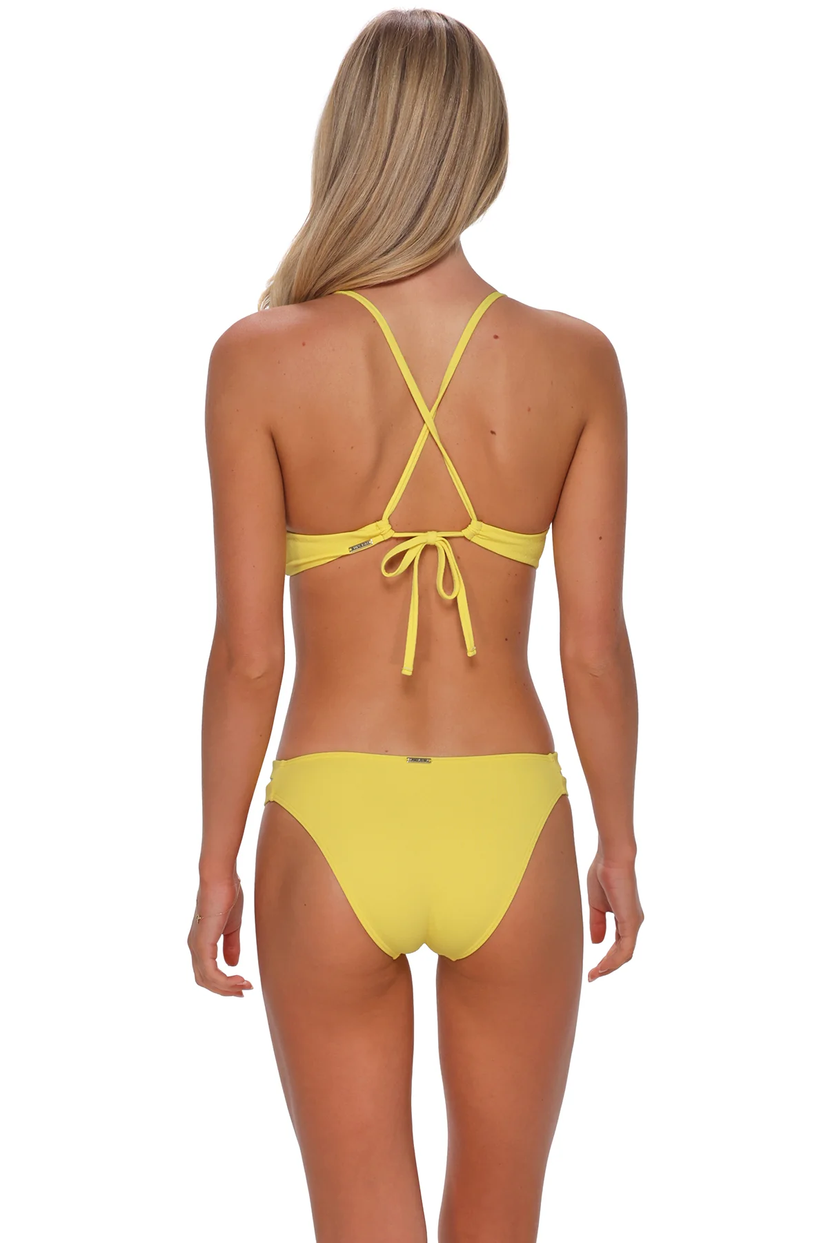 Sunsets Pineapple Crepe Carrie Crossback Top - Image 3