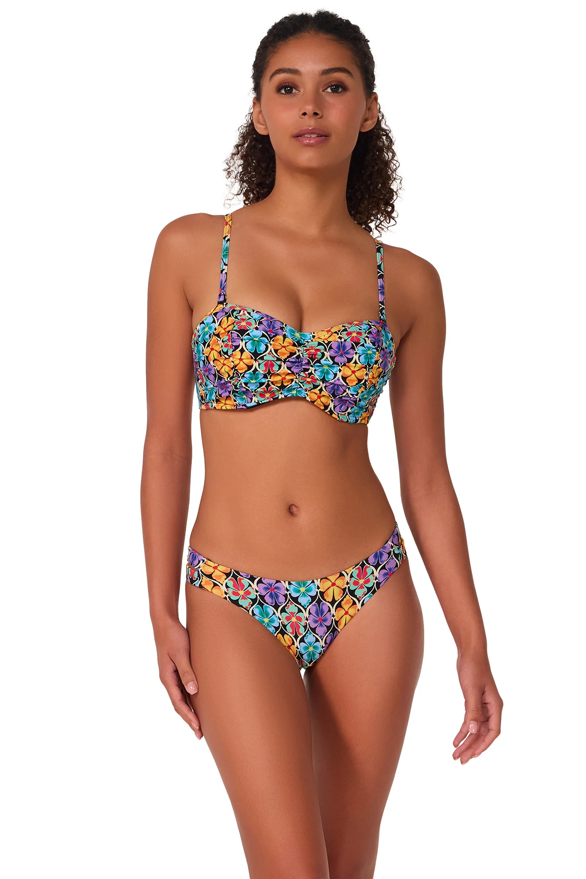 Sunsets Trellis Blooms Dora Double Tab Bottom - Image 3