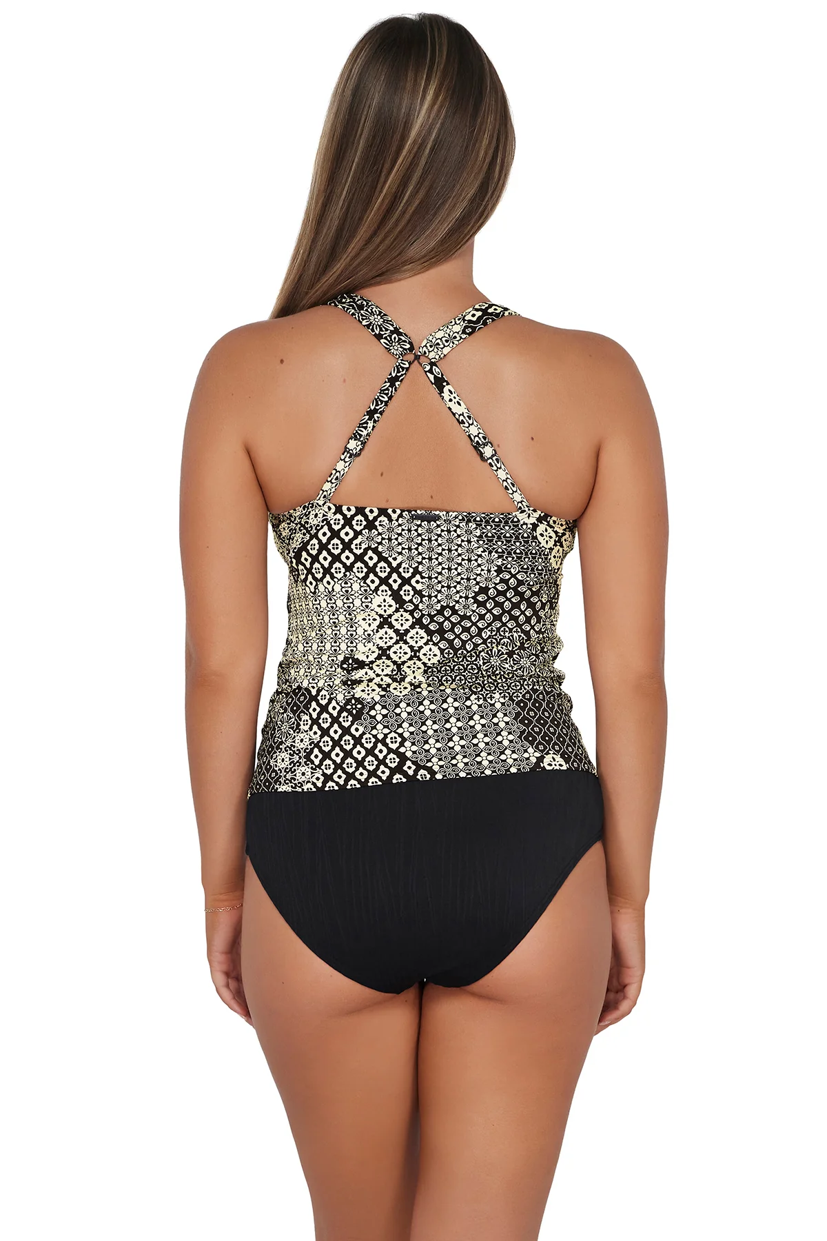 Sunsets Venice Seagrass Texture Elsie Tankini Top - Image 9