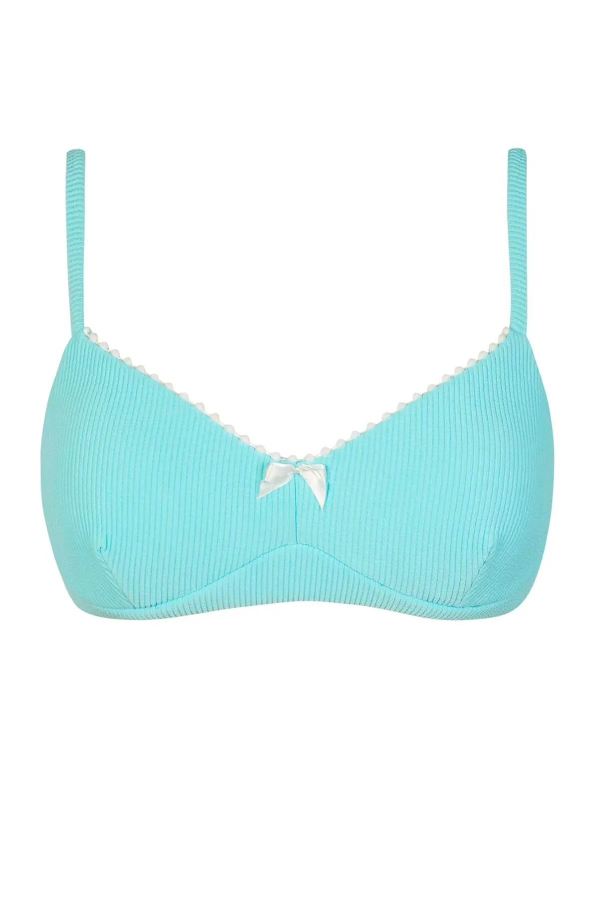 Swim Systems Aqua Haze Rib Pom Pom Annalee Underwire Top - Image 8