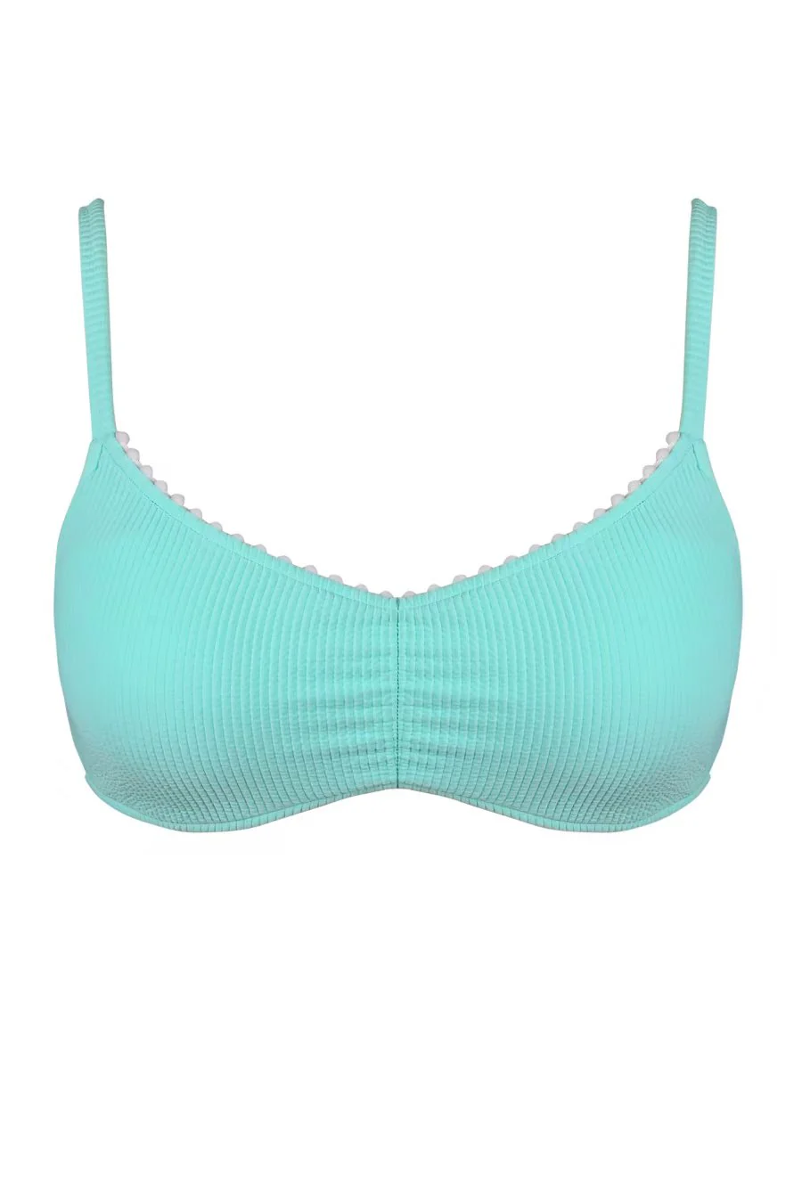 Swim Systems Aqua Haze Rib Pom Pom Sylvia Bralette Top - Image 8