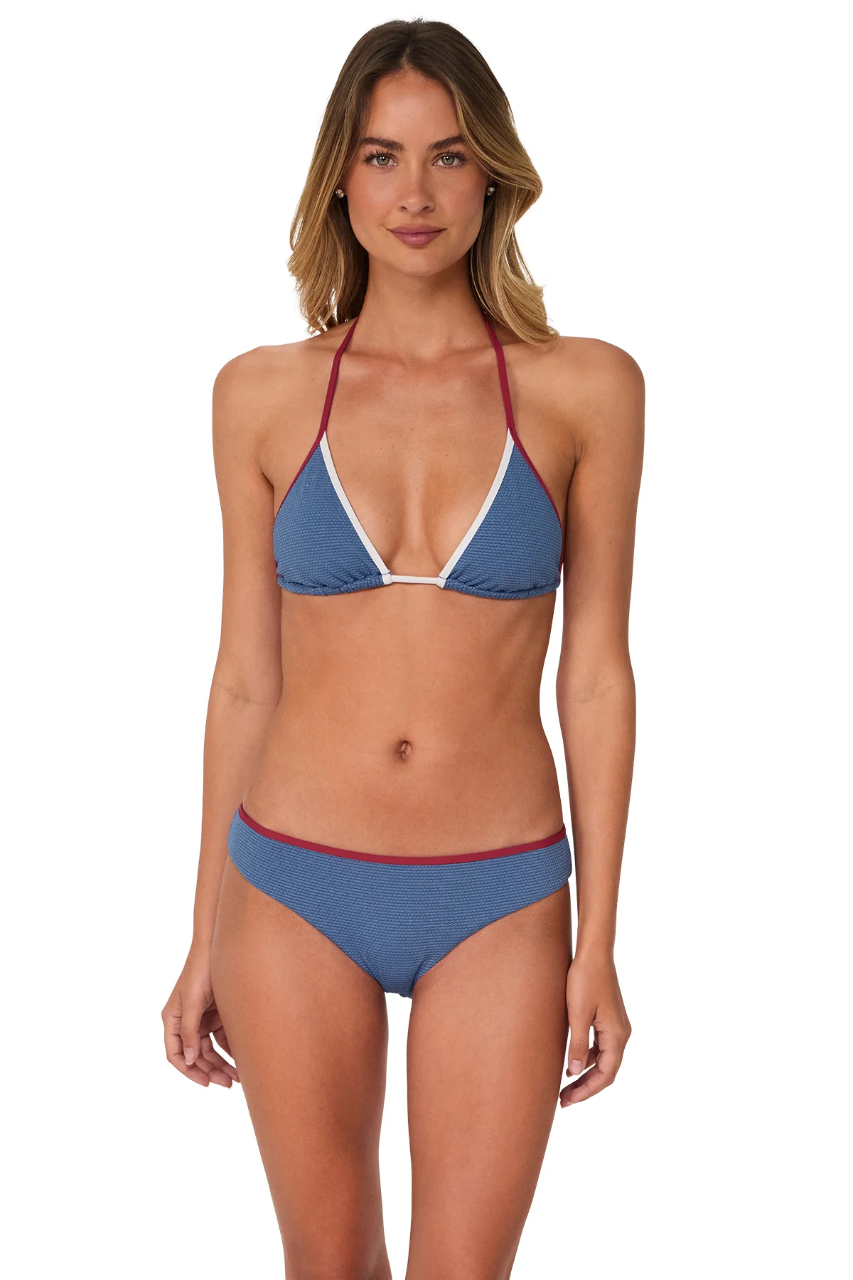 Swim Systems Banner Blue Lurex Berkeley Hipster Bottom - Image 3