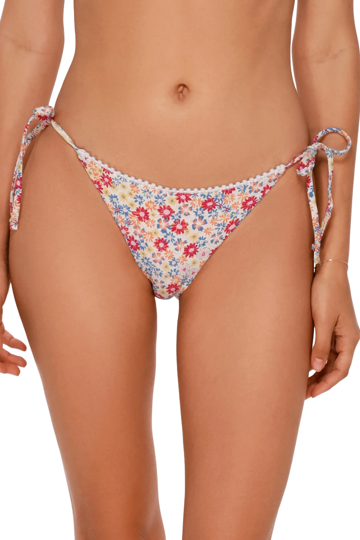 Swim Systems Prairie Petals Pom Pom Tie Side Bottom - Image 5