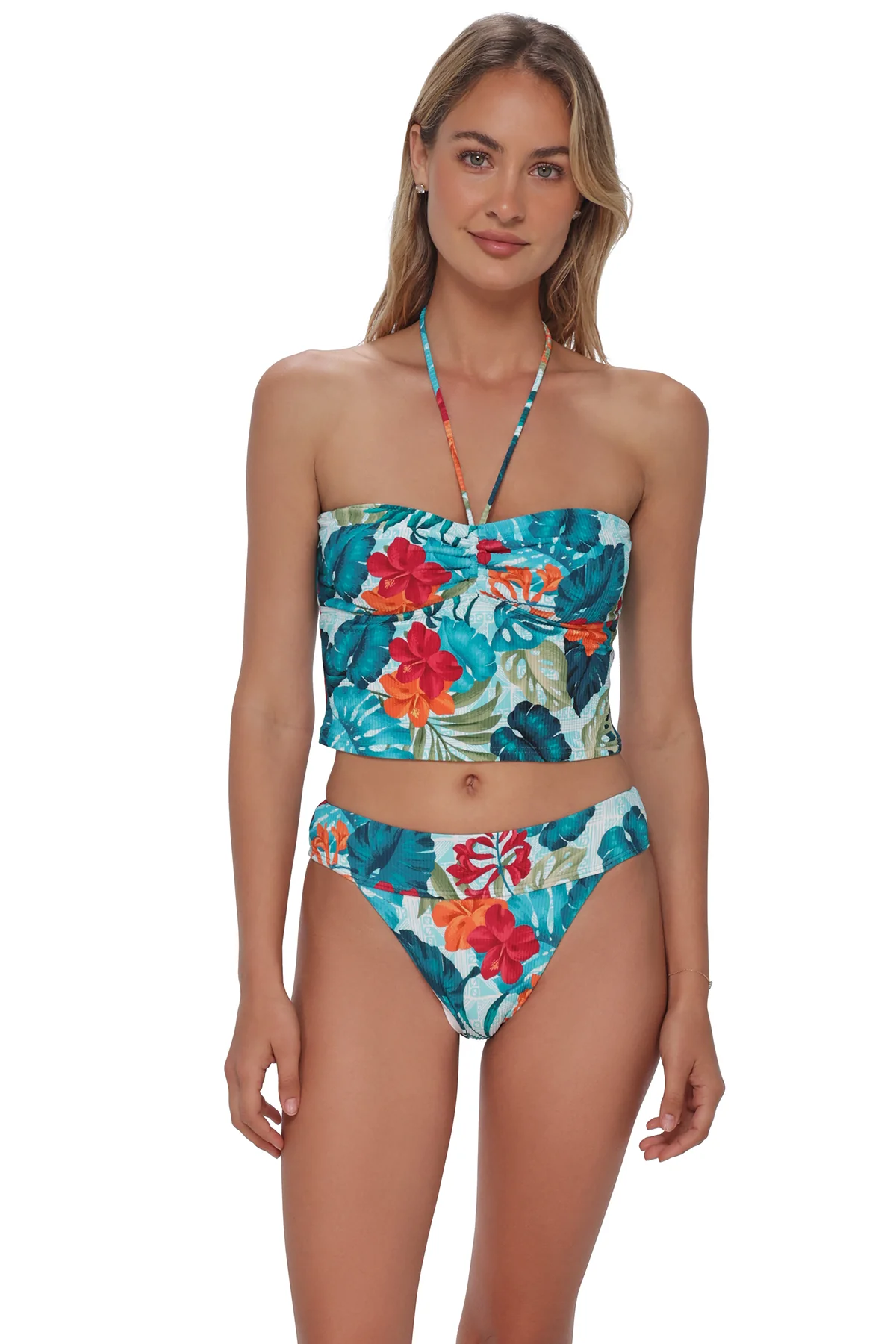 Swim Systems Tiki Tango Rib Byron High Waist Bottom - Image 2